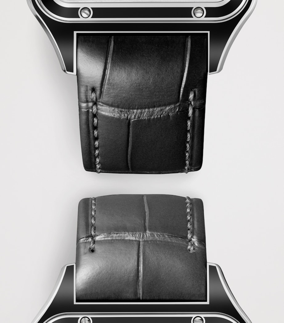 Large Steel Santos-Dumont Skeleton Watch 43.5mm STEEL Image 5