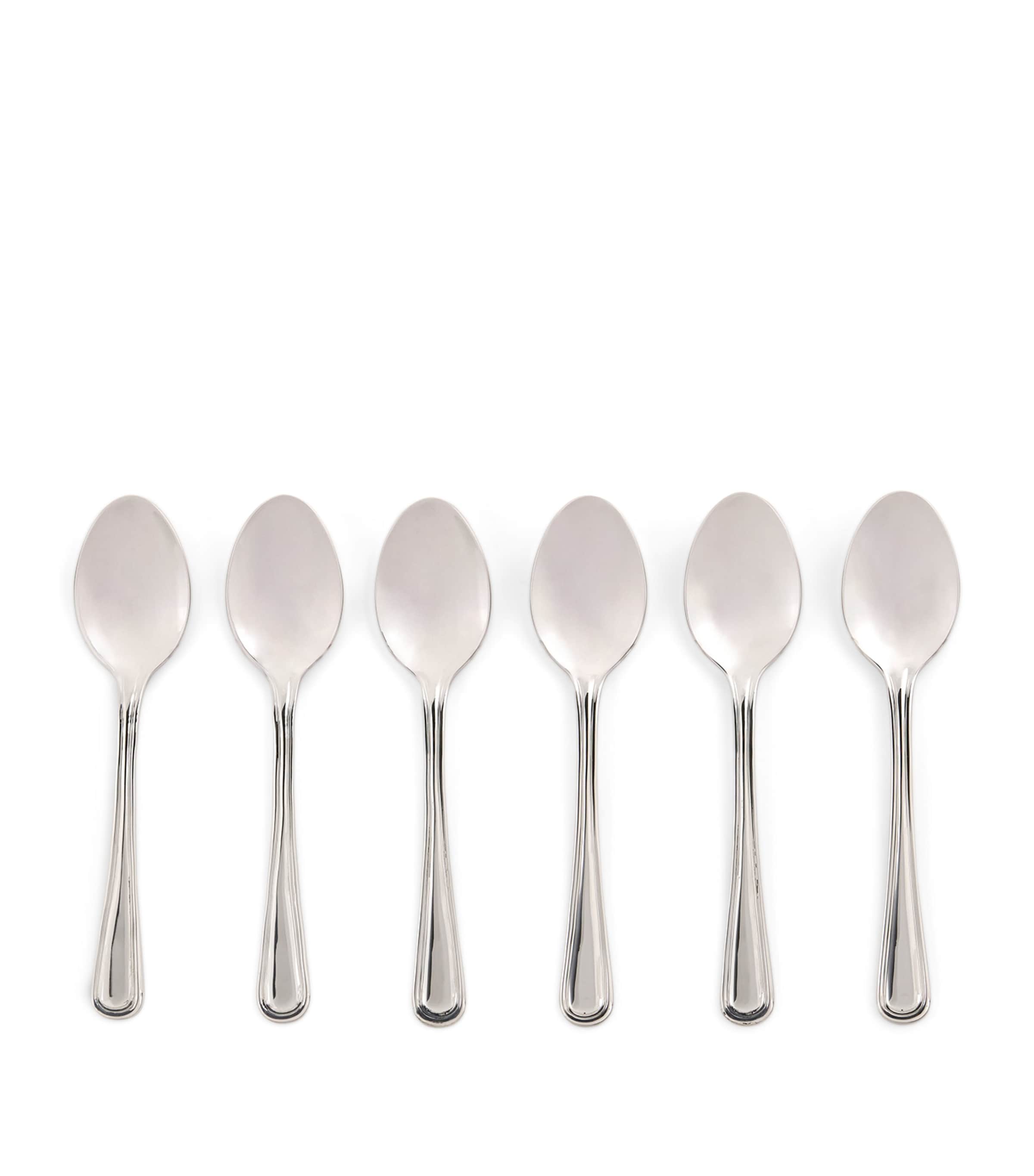 Harrods Set Of 6 Stainless Steel Teaspoons