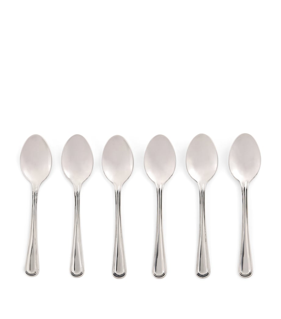 Set of 6 Stainless Steel Teaspoons MULTI Image 1