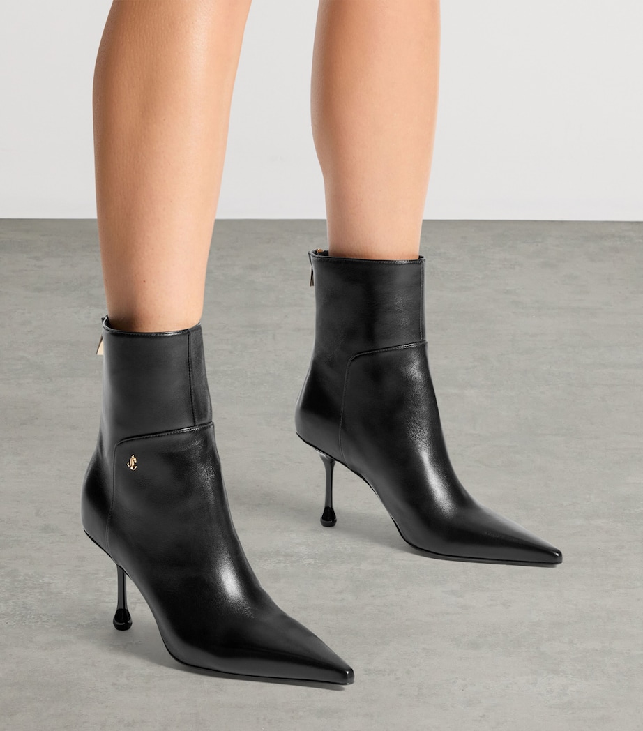 Jimmy Choo Cycas 80 Lambskin Ankle Boots Black Image 2