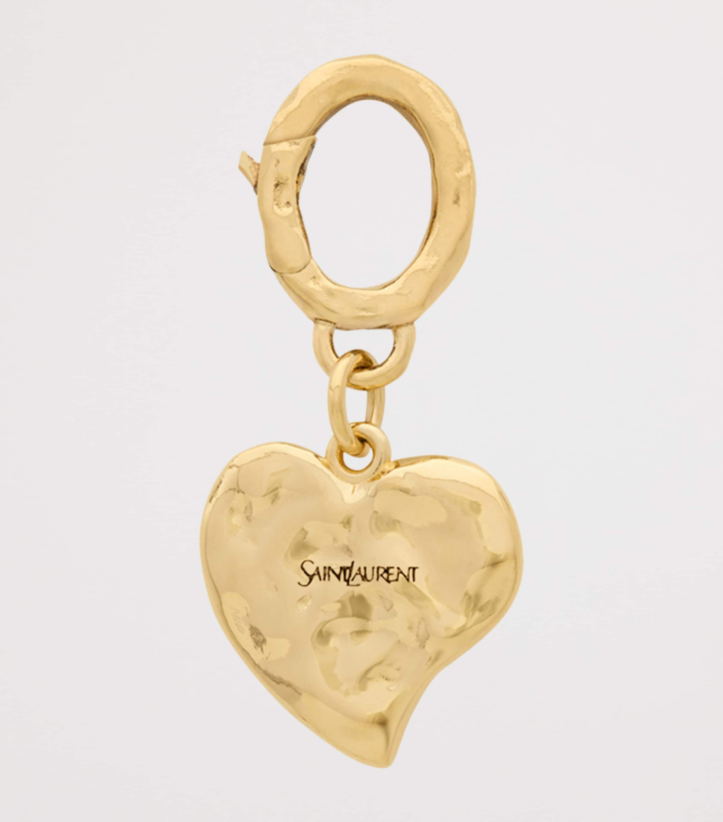 Saint Laurent Engraved Heart Charm Image 2