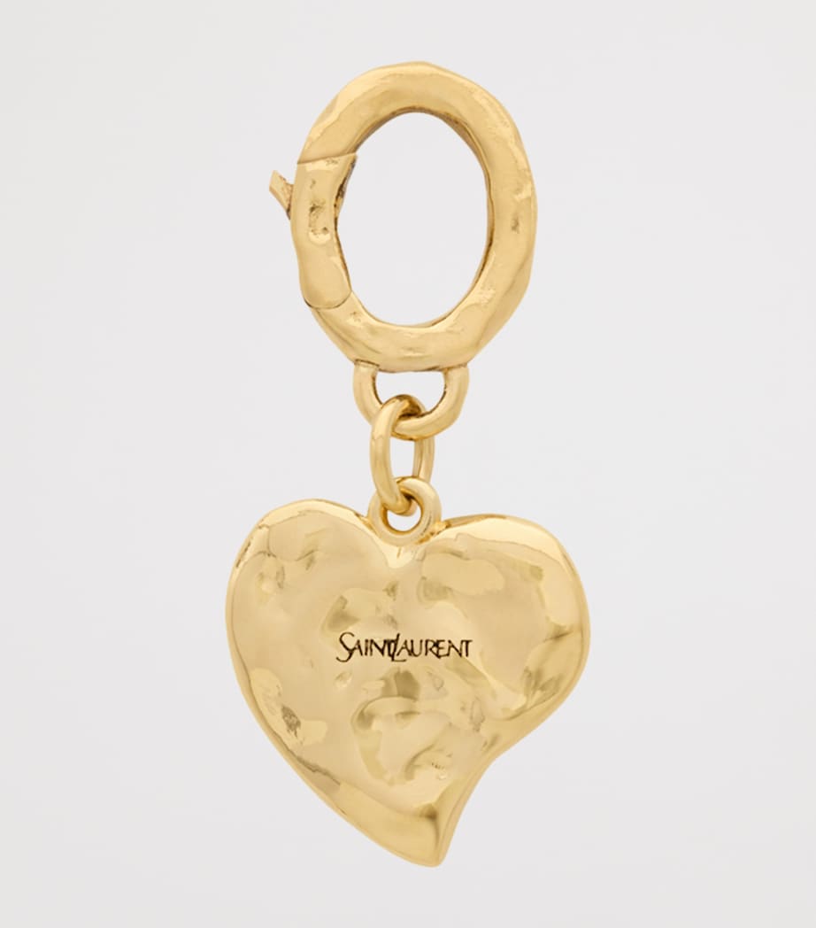 Saint Laurent Engraved Heart Charm Image 2