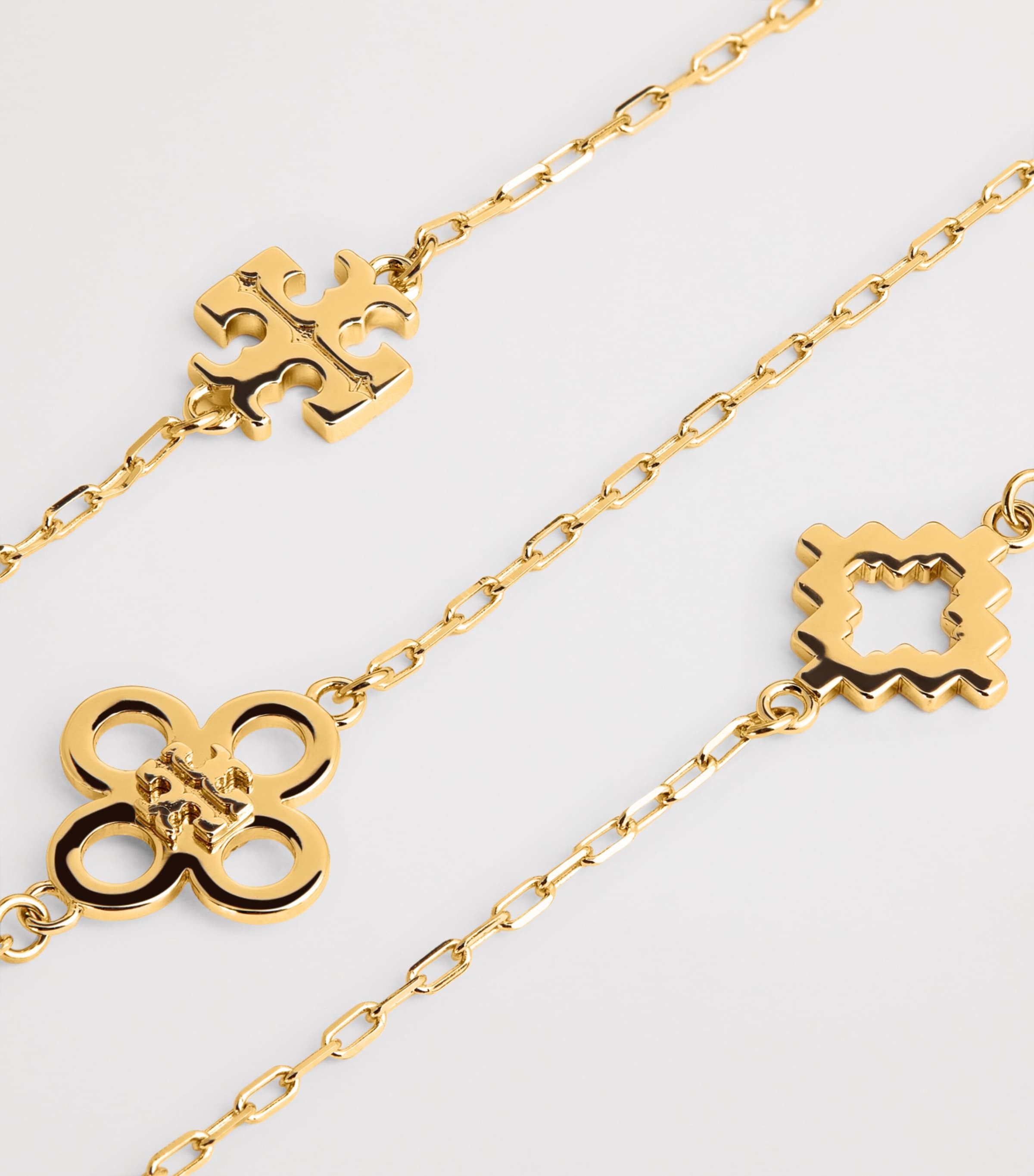 Long Kira Clover Necklace 720 TORY GOLD Image 4