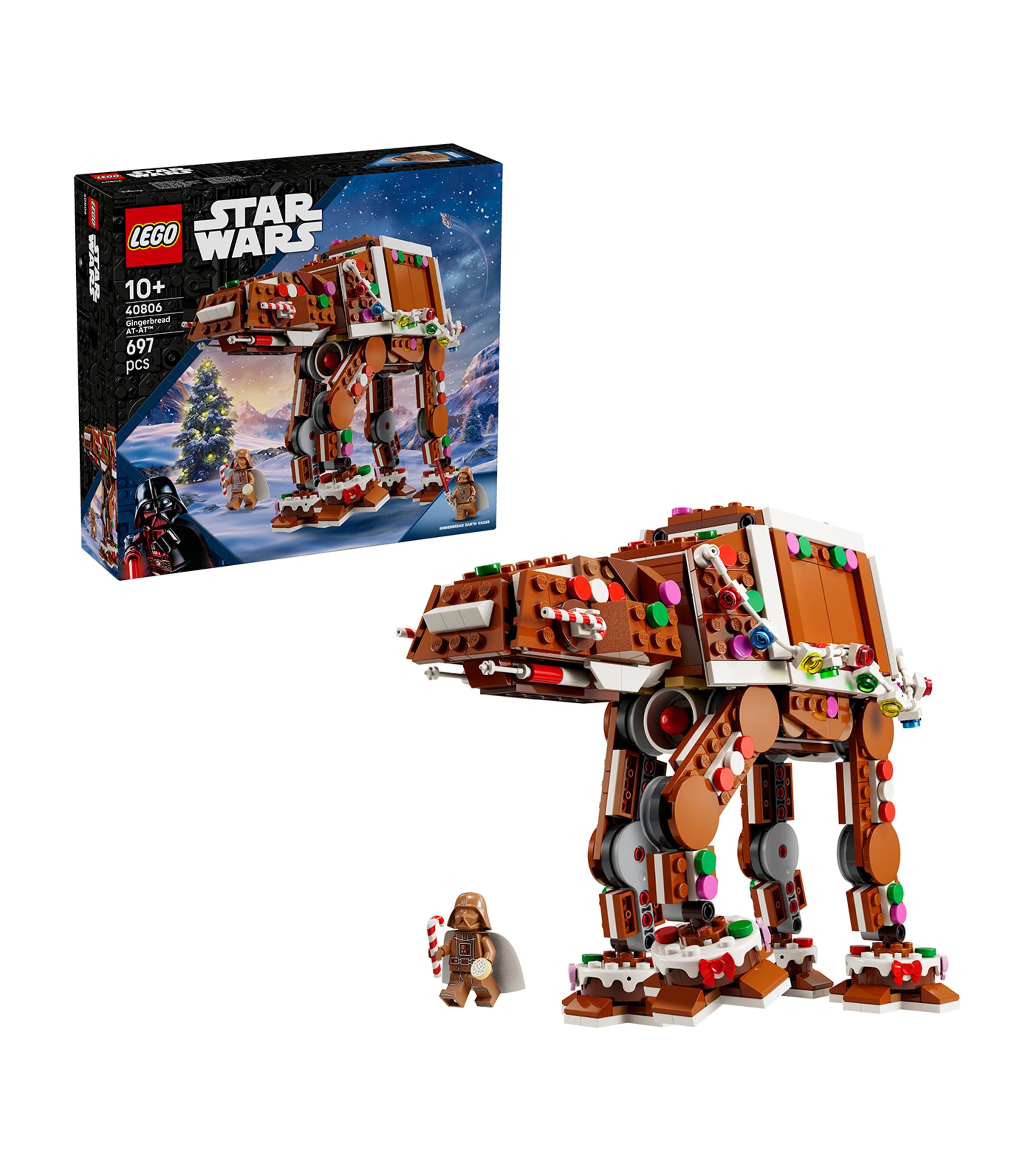 Lego Star Wars Gingerbread AT-AT Walker Building Set 40806 Image 1