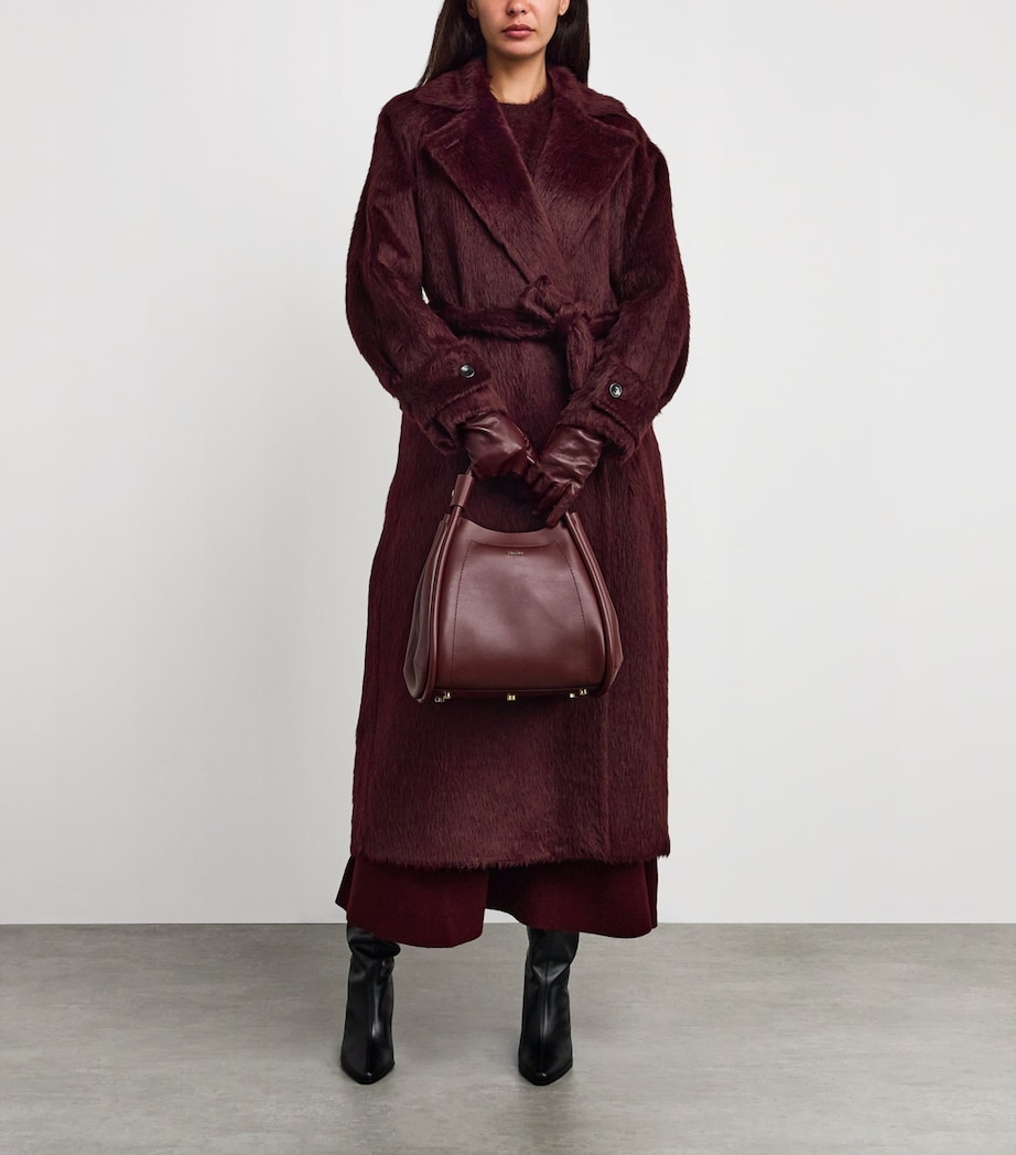 Alpaca-Virgin Wool Coat CHERRY Image 2