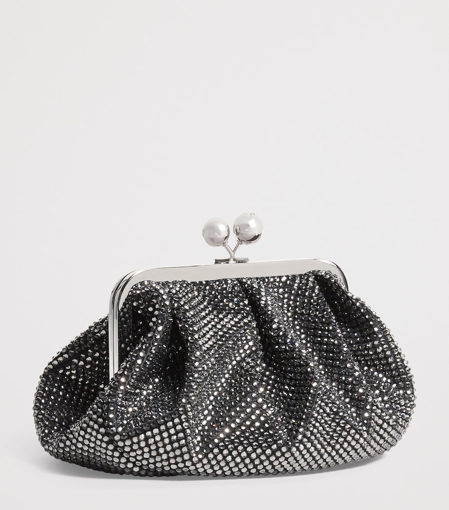 Medium Embellished Pasticcino Clutch Bag BLACK Image 3