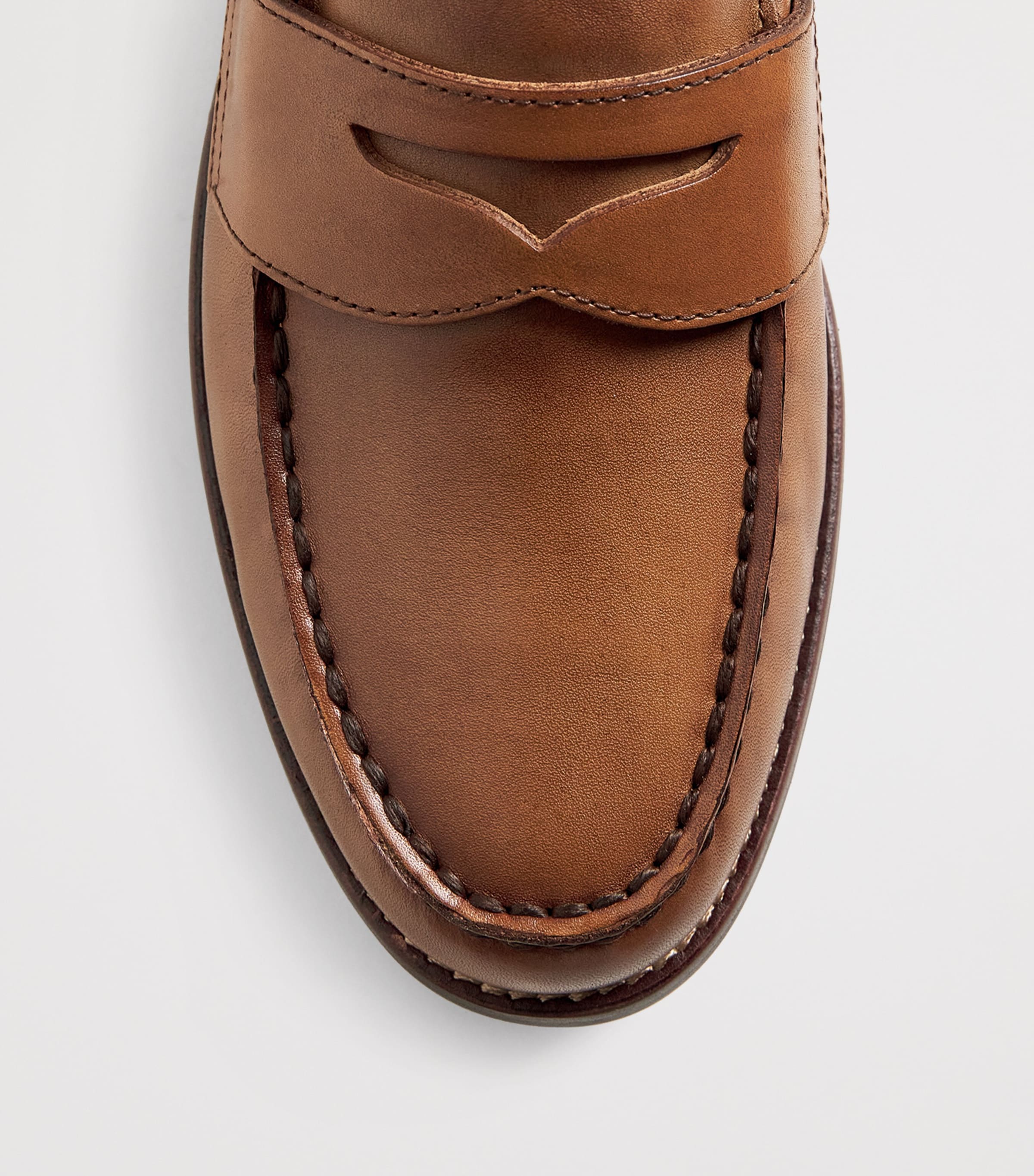 Leather Penny Loafers CLA TAN Image 5