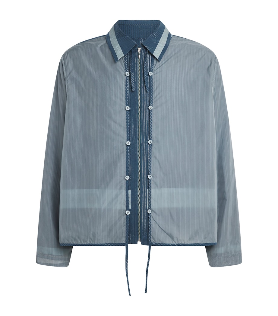 Craig Green Mens Cotton-Blend 2-in-1 Shirt Jacket Blue Image 1