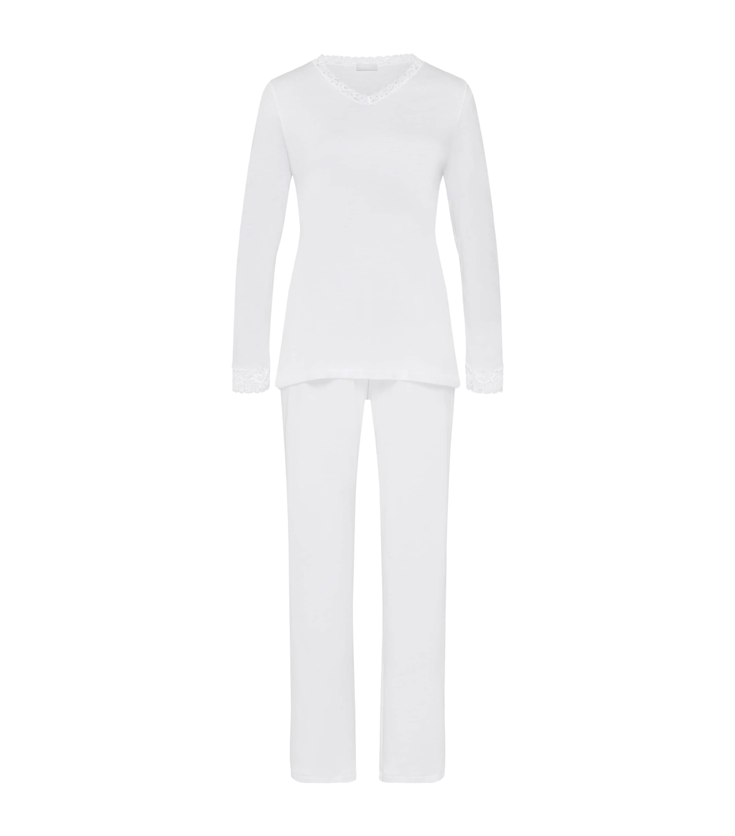 Hanro Cotton Moments Pyjama Set | Women Clothing | Nightwear | Pyjamas | Designers | Hanro