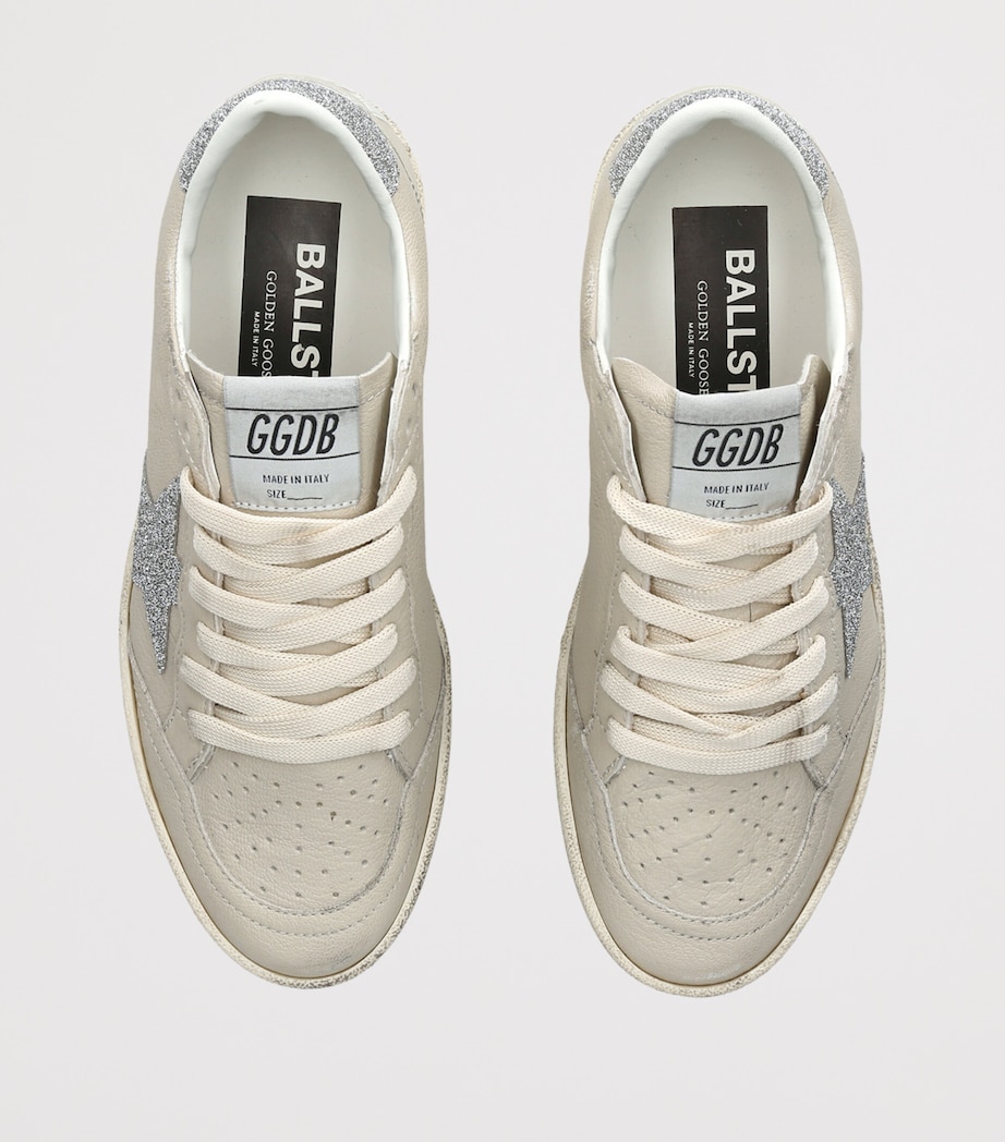 Golden Goose Leather Ball Star Sneakers Cream Comb Image 4