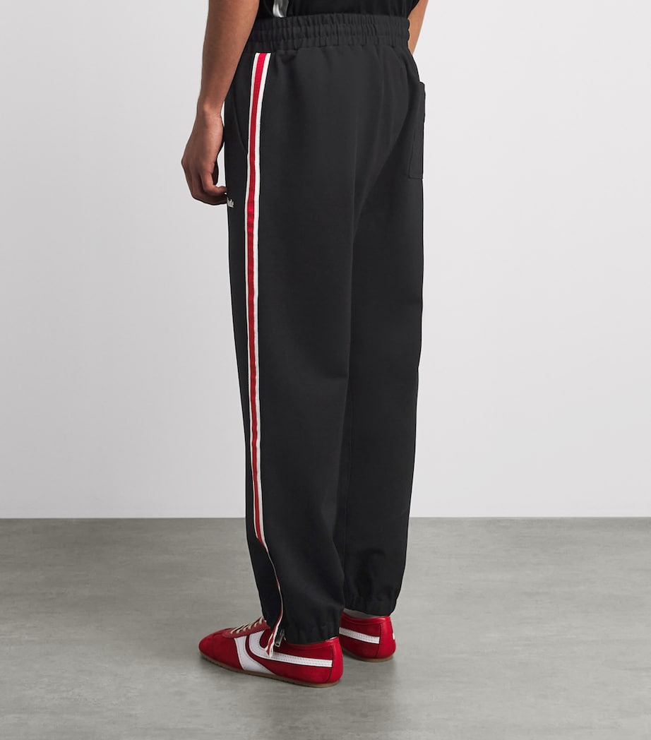Rhude Mens Cotton-Blend Hamptons Track Sweatpants Blk/wht/red Image 5