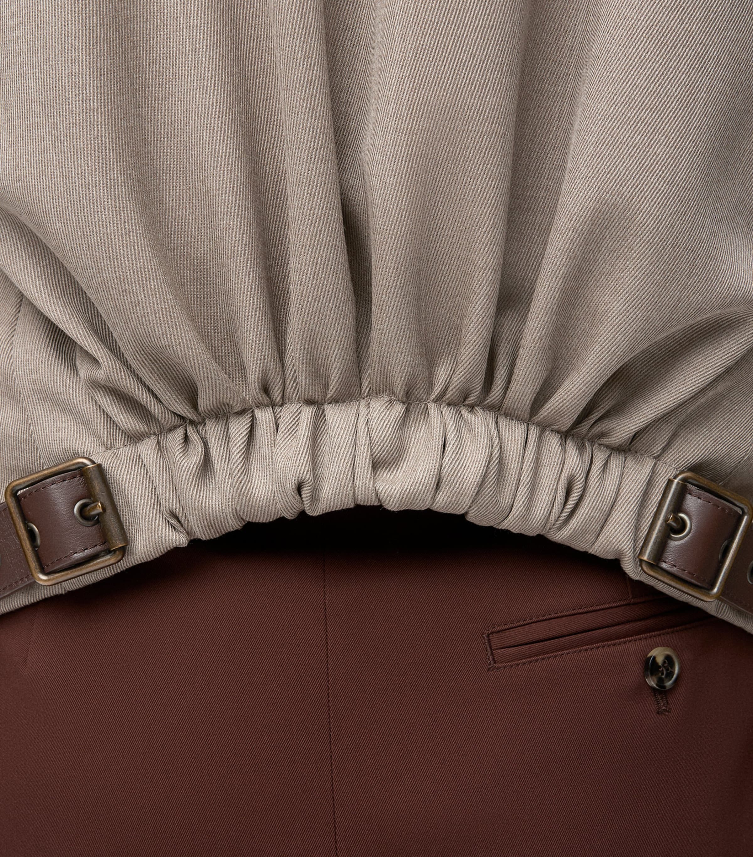 Wool Buckle-Back Blazer BEIGE MELANGE Image 5