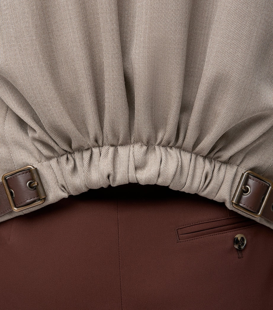 Wool Buckle-Back Blazer BEIGE MELANGE Image 5