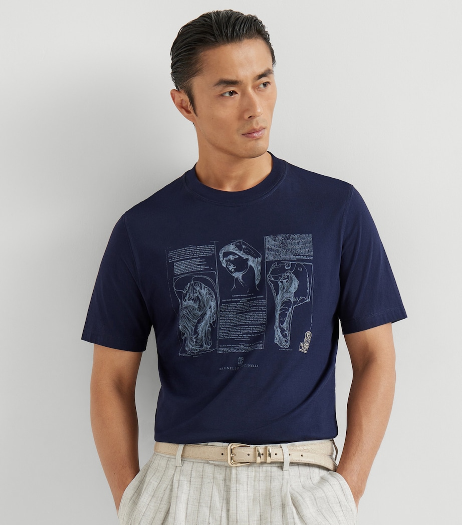Cotton Elgin Marbles T-Shirt CLI32 Image 4