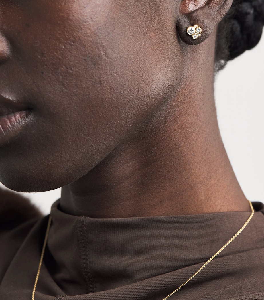 Yellow Gold and Diamond Bisou Diamant Single Earring YELLOW GOLD Image 2