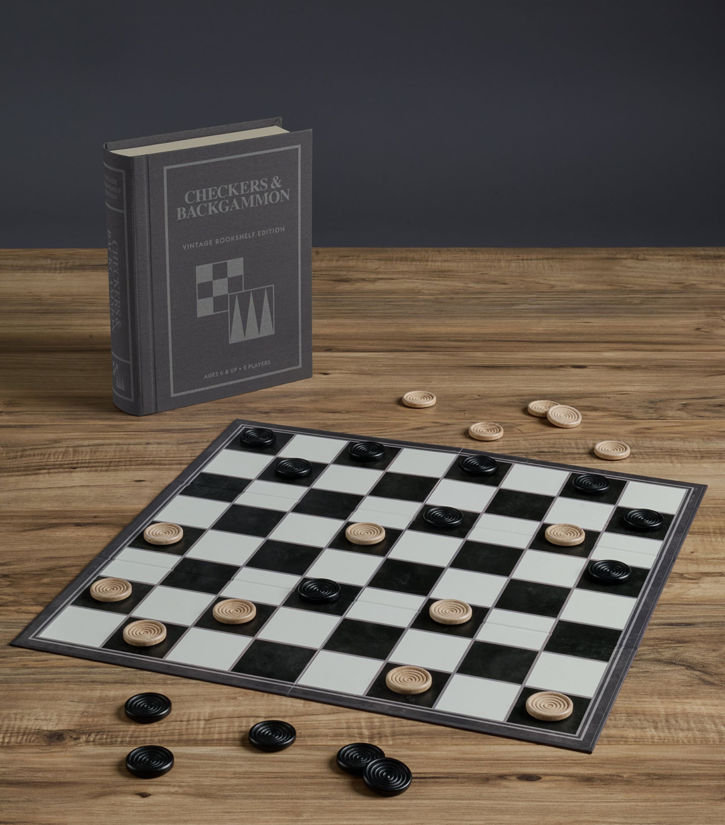 VINTAGE BOOKSHELF Checkers and Backgammon Board Game | Toys | Games & Puzzles VINTAGE BOOKSHELF Checkers and Backgammon Board Game | Toys | Games & Puzzles