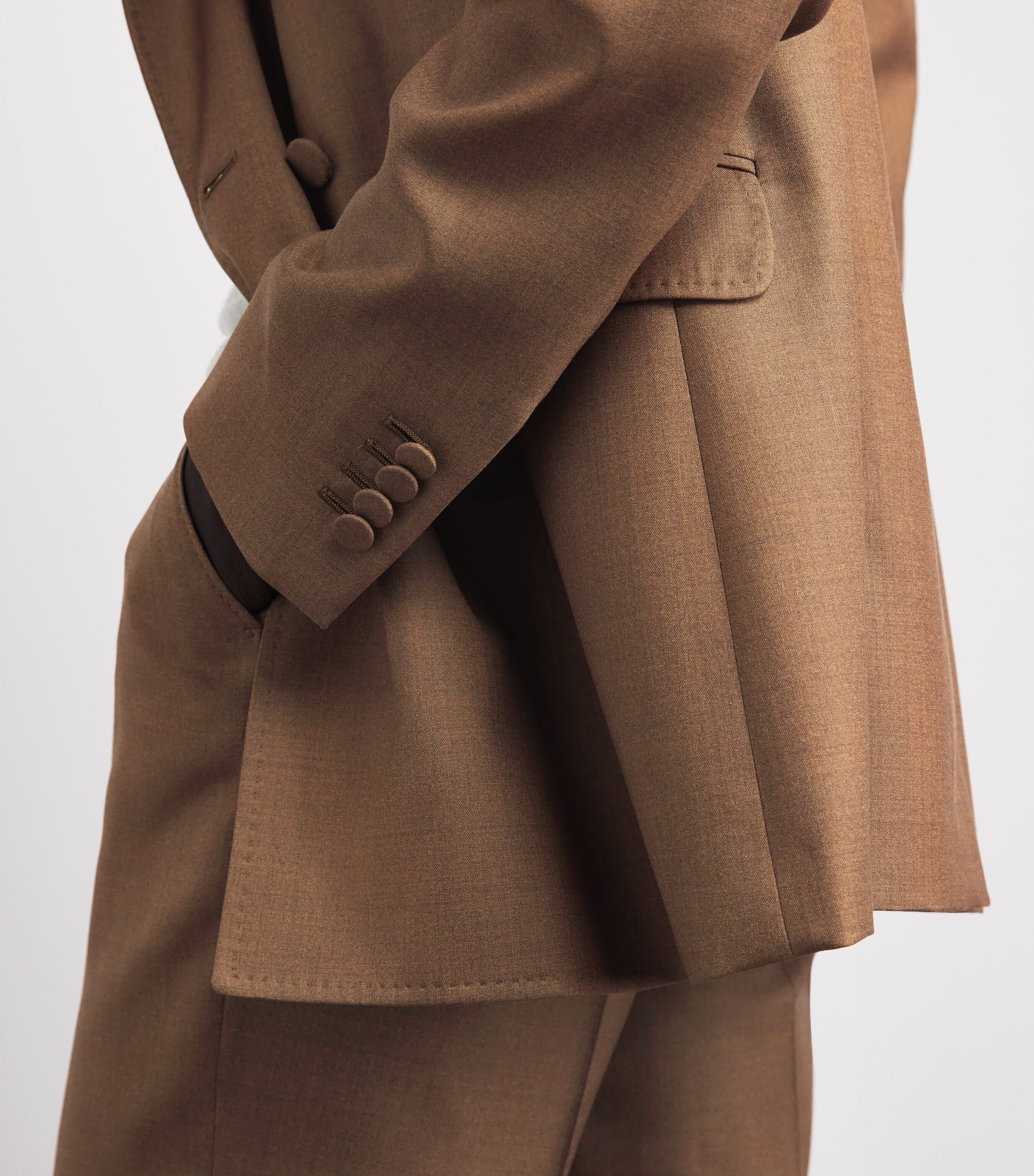 Gabriela Hearst Womens Virgin Wool Angela Blazer Cht Chestnut Image 3