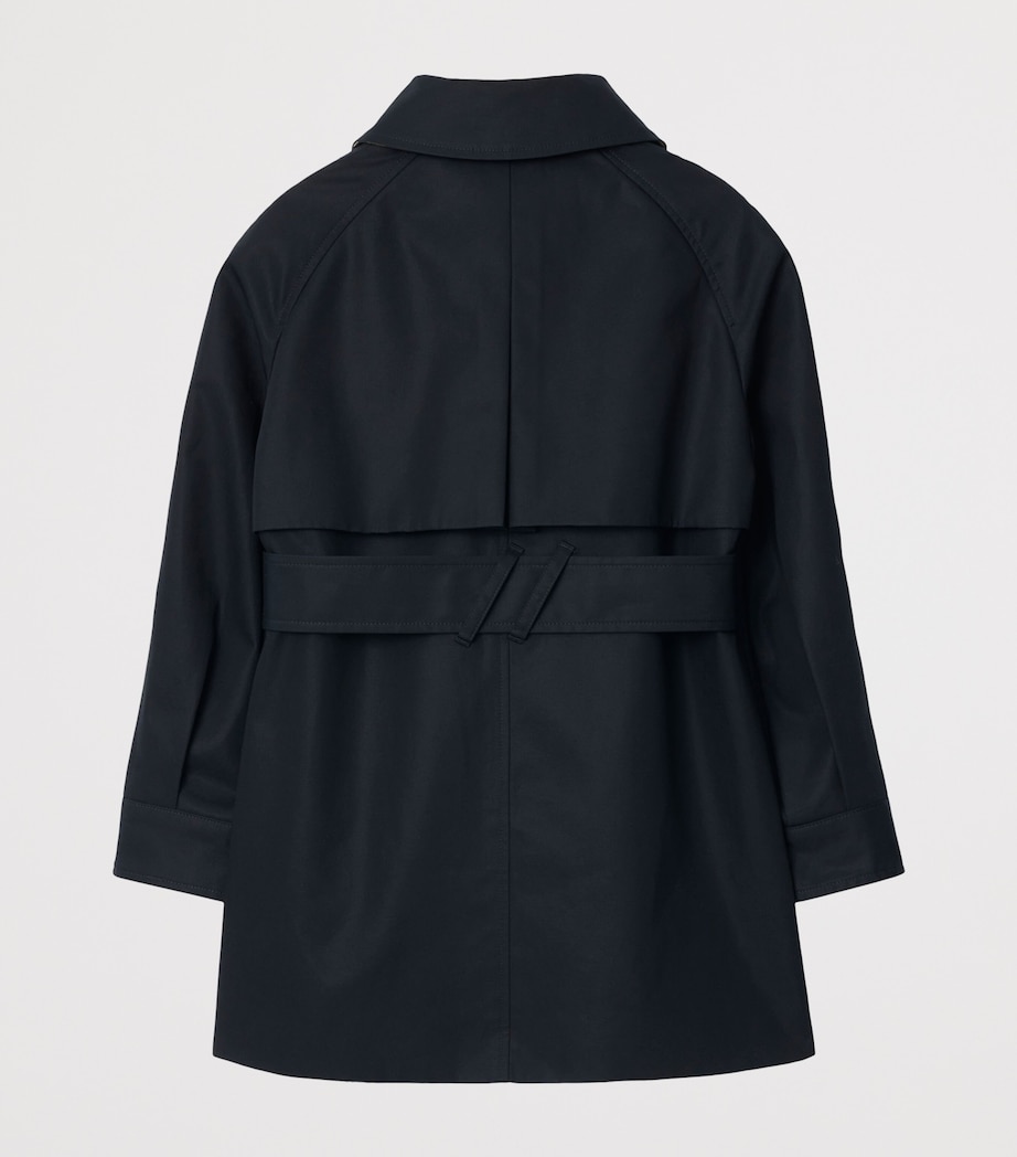 Cotton Hooded Trench Coat (3-12 Years) MIDNIGHT BLUE Image 2