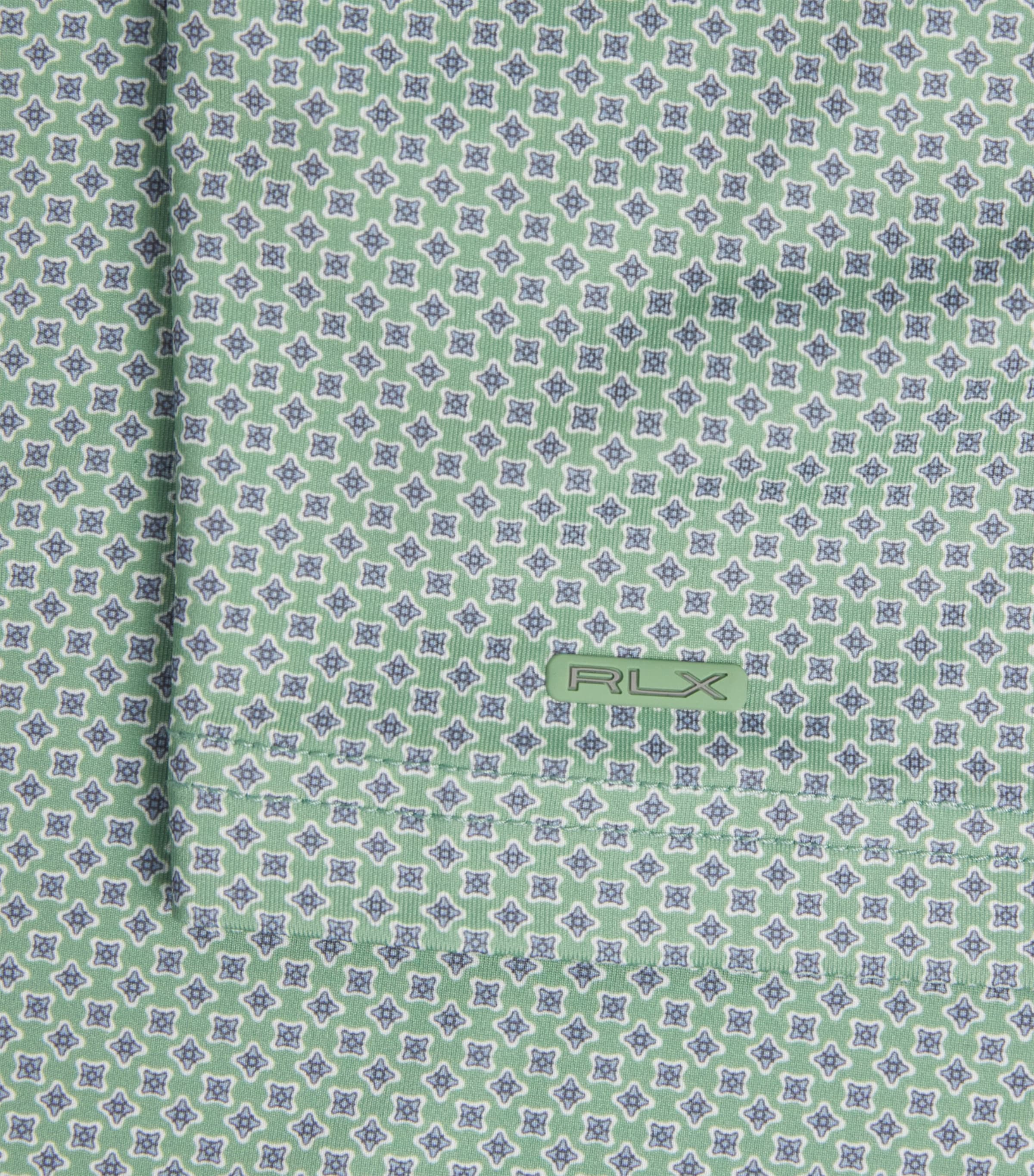 RLX Ralph Lauren Mens Foulard Print Polo Shirt Green Foulard Image 6