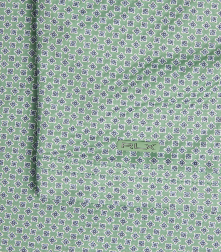 RLX Ralph Lauren Mens Foulard Print Polo Shirt Green Foulard Image 6