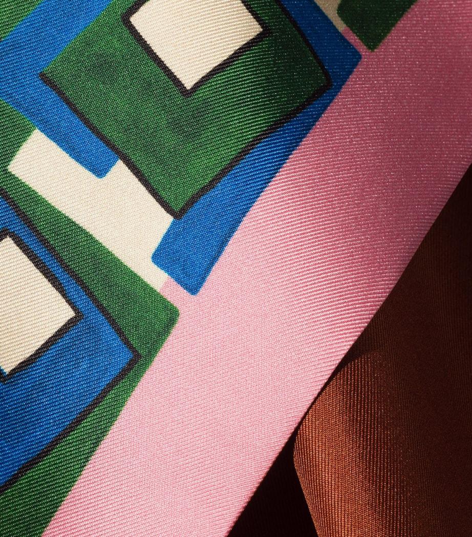 Miu Miu Silk Printed Scarf Image 4