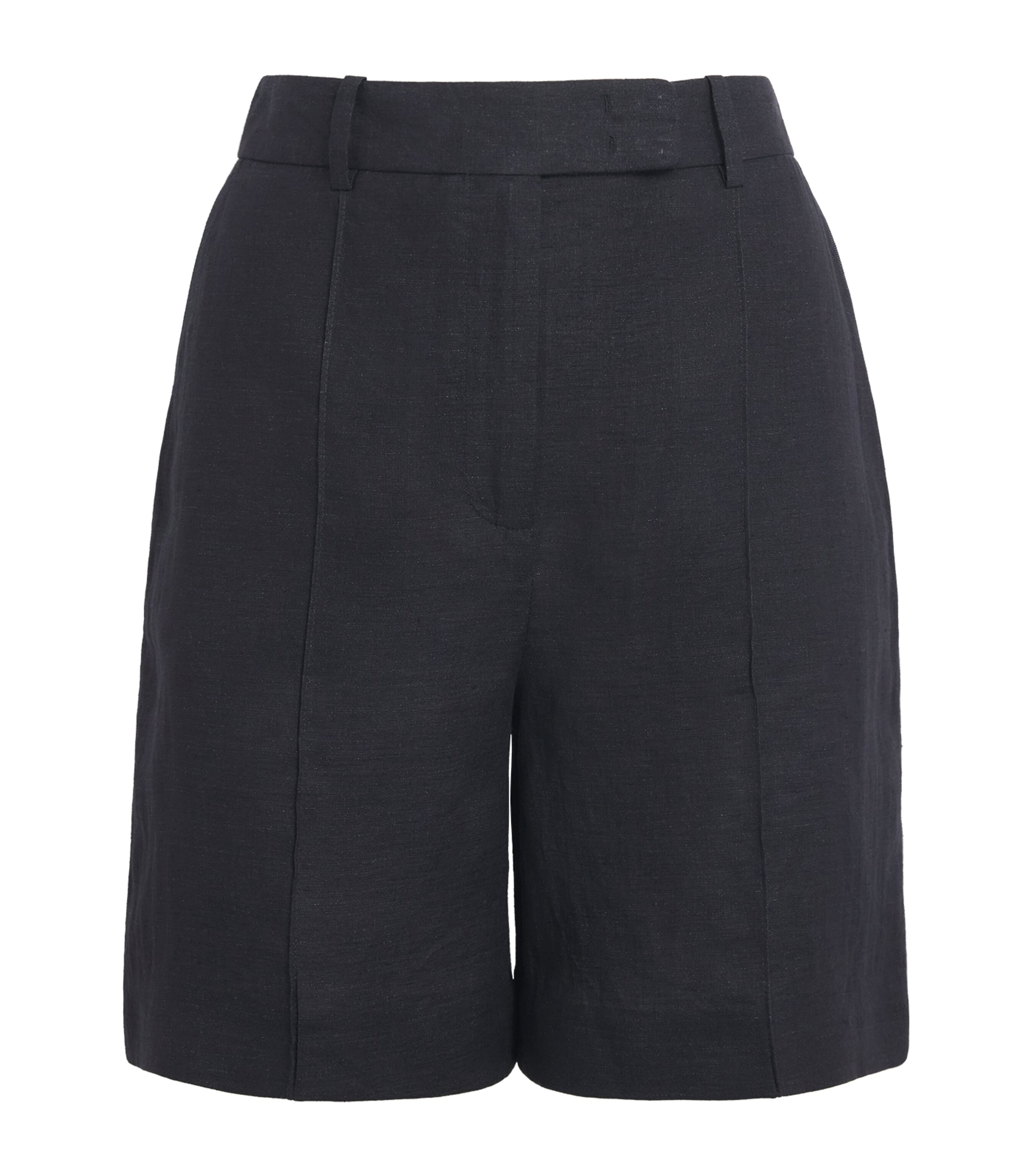 Eleventy X Harrods Linen Bermuda Shorts In Black