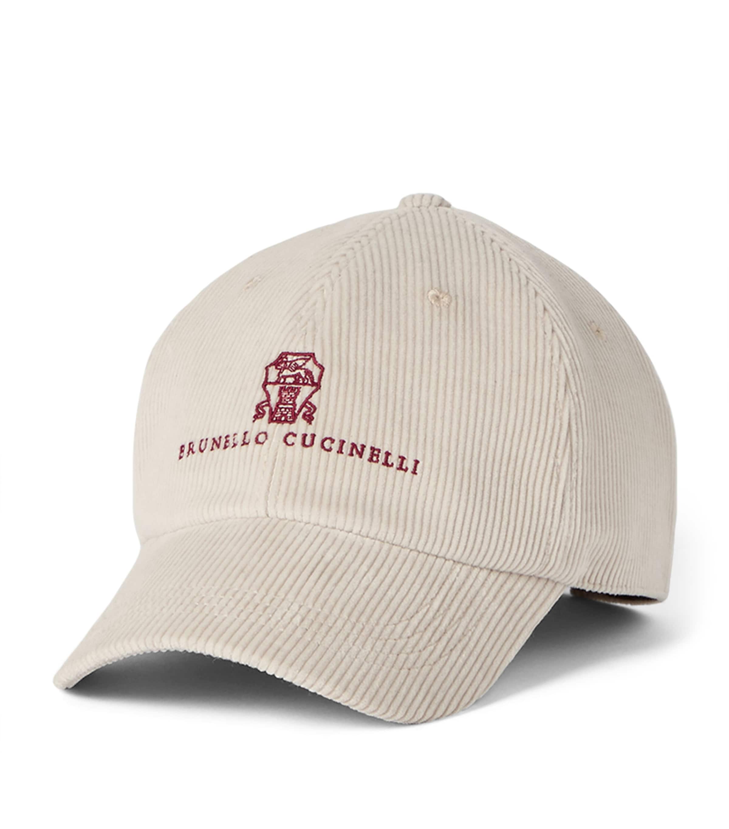Brunello Cucinelli Cotton-Cashmere-Blend Corduroy Cap Image 1