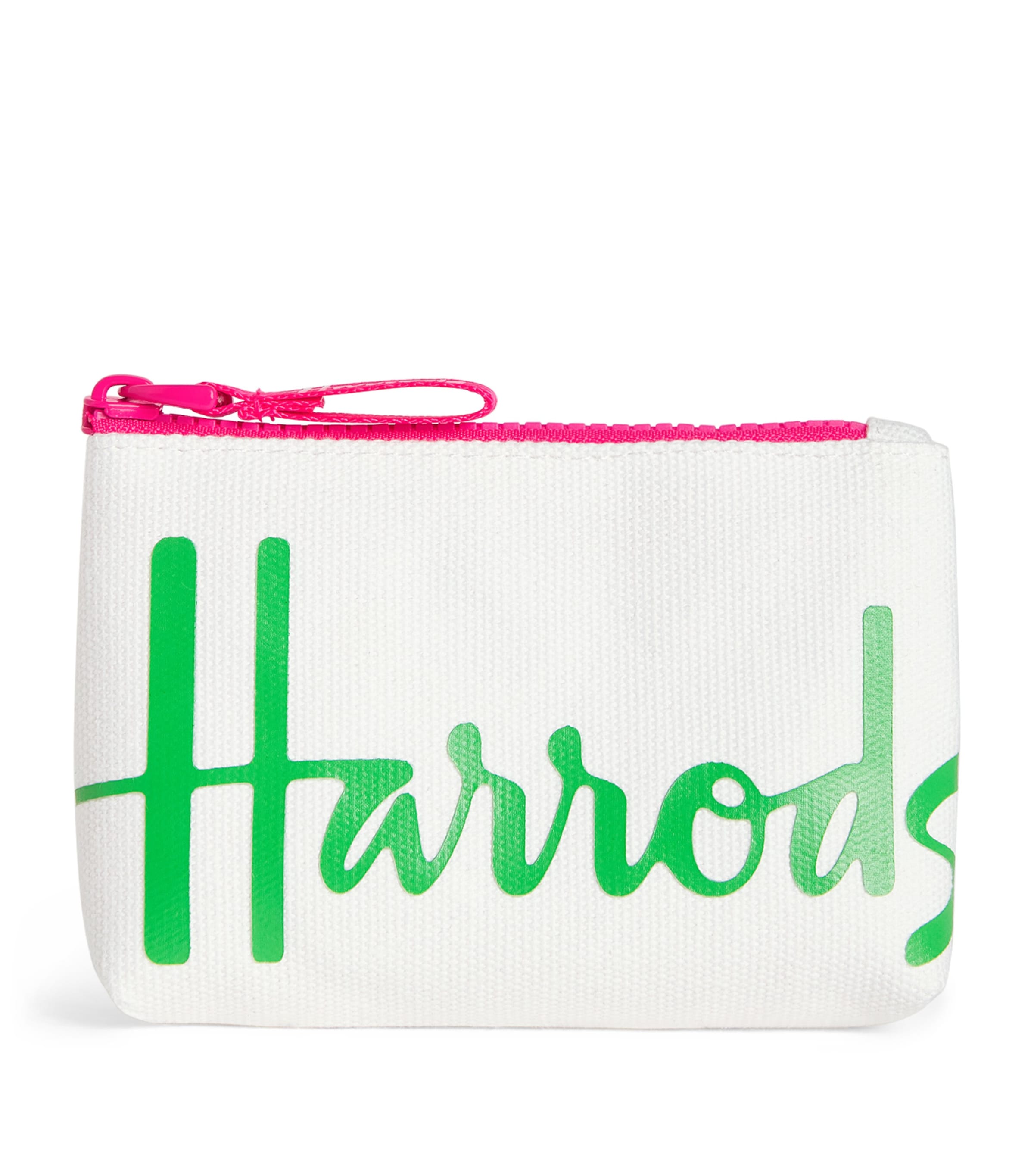 HARRODS COTTON LOGO COIN PURSE 