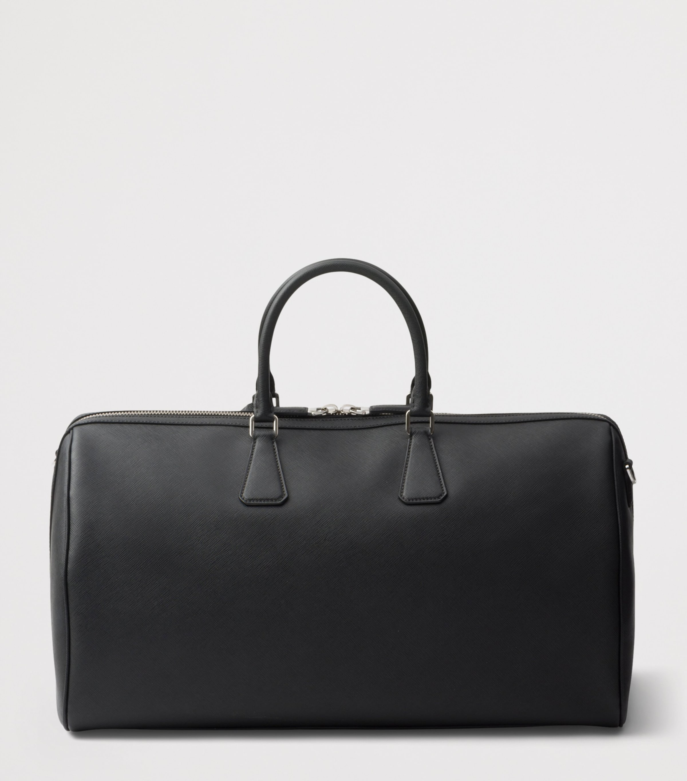 Prada Saffiano Leather Travel Bag Black Image 5