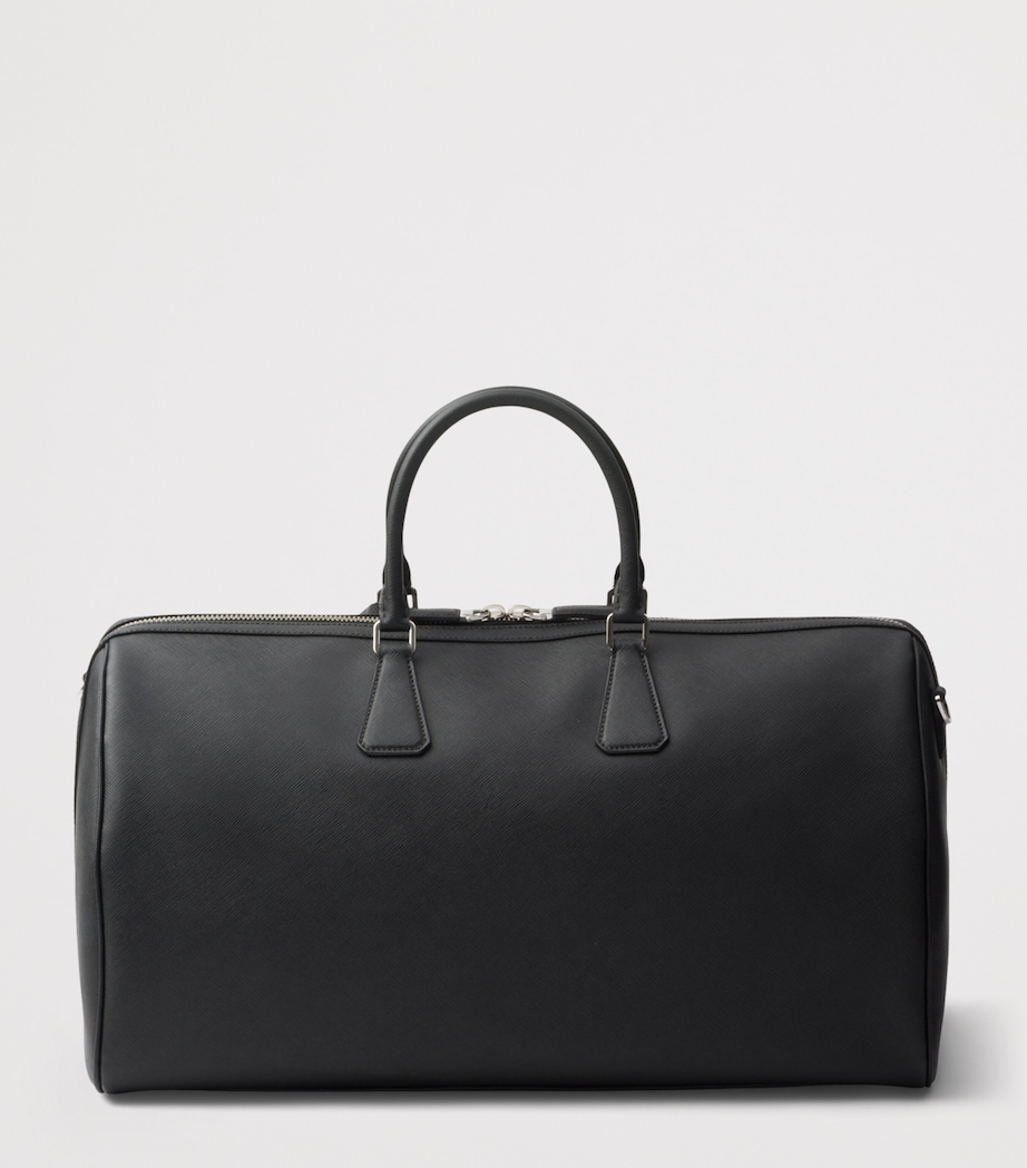 Prada Saffiano Leather Travel Bag Black Image 5