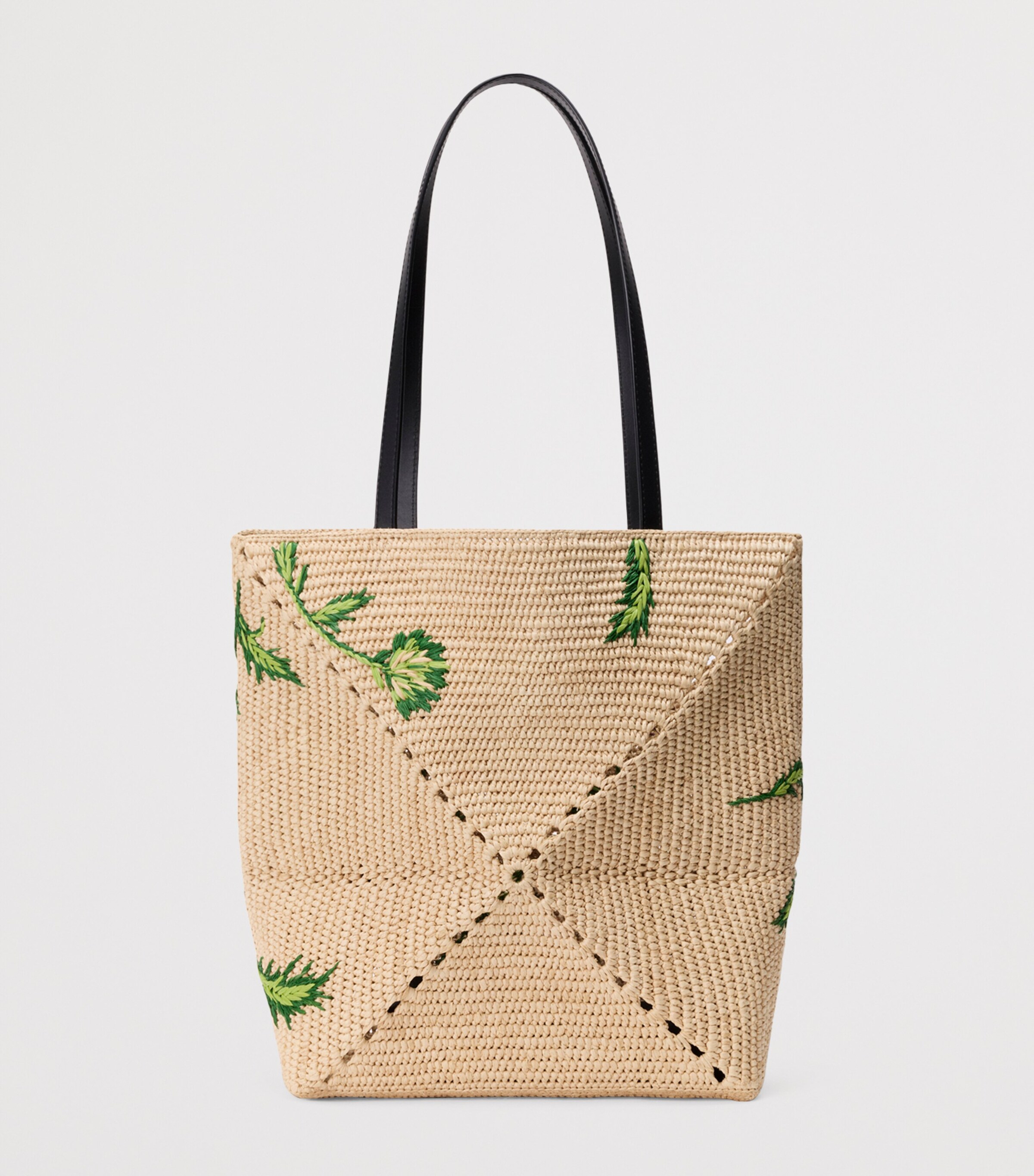 LOEWE x Paula's Ibiza Artichoke Puzzle Fold Tote Bag Natural/green Image 3