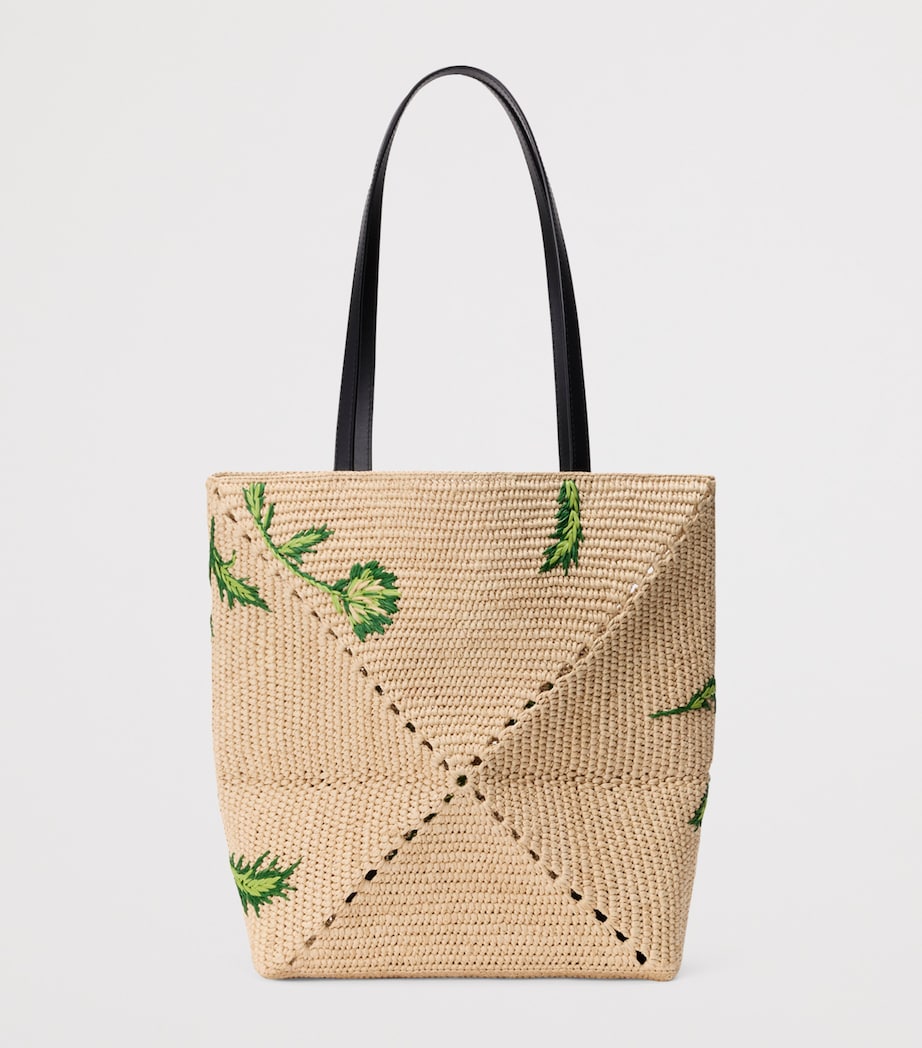 LOEWE x Paula's Ibiza Artichoke Puzzle Fold Tote Bag Natural/green Image 3