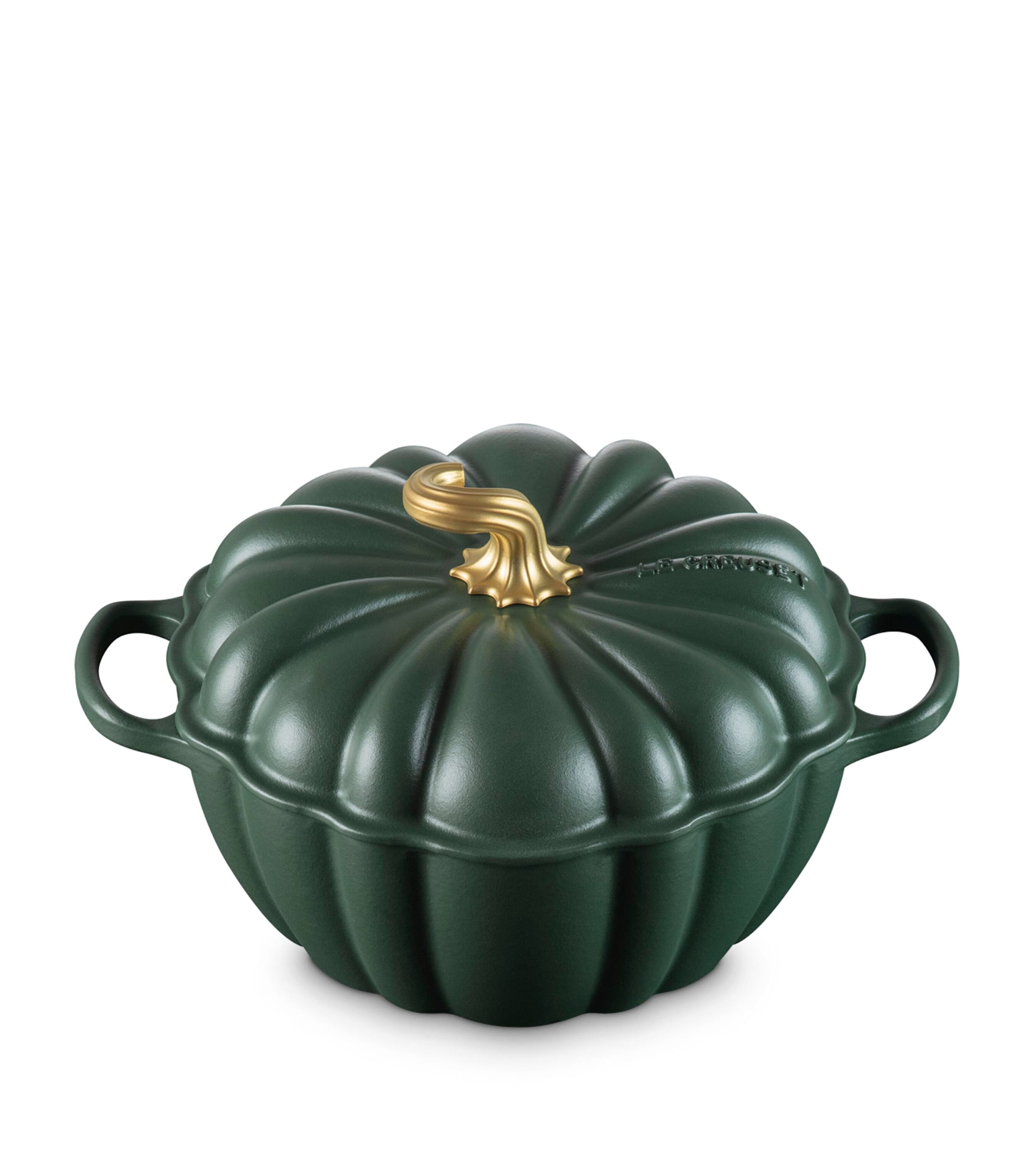 Le Creuset Cast Iron Pumpkin Casserole Dish (24cm) Green Image 2