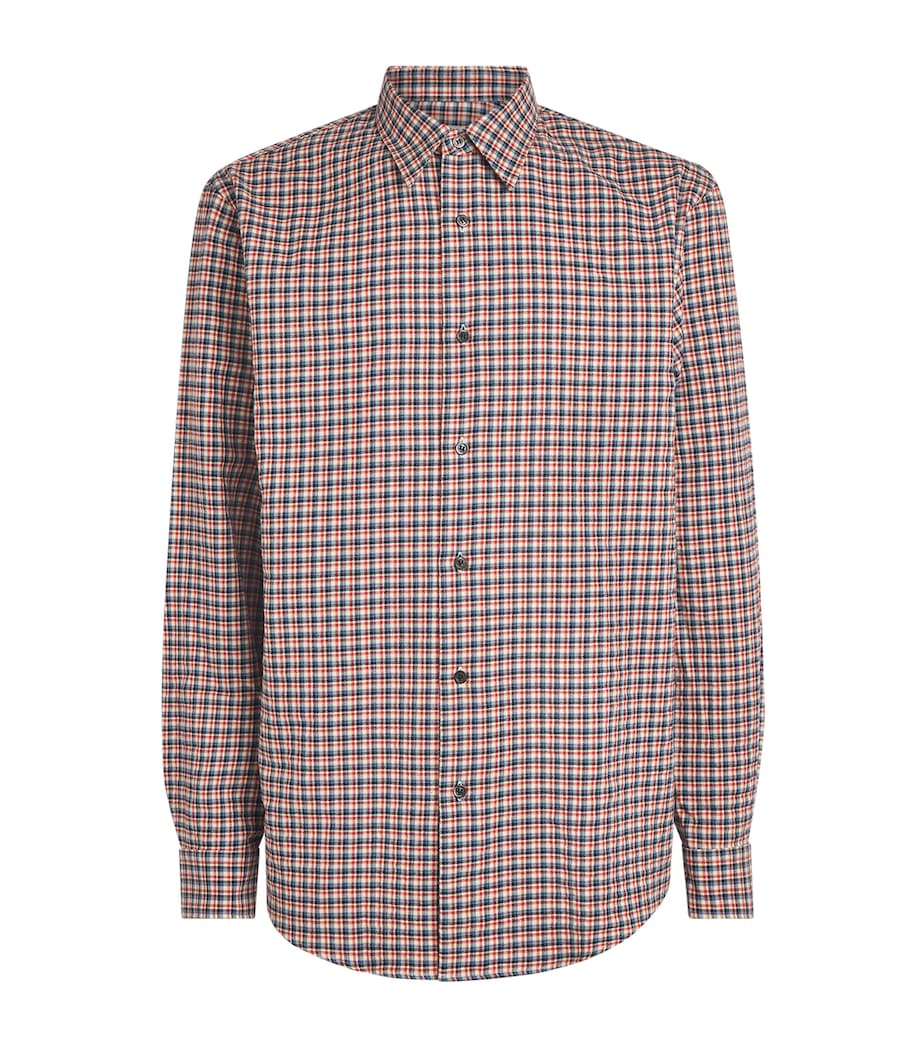 DRIES VAN NOTEN Mens Flannel Check Shirt Image 1