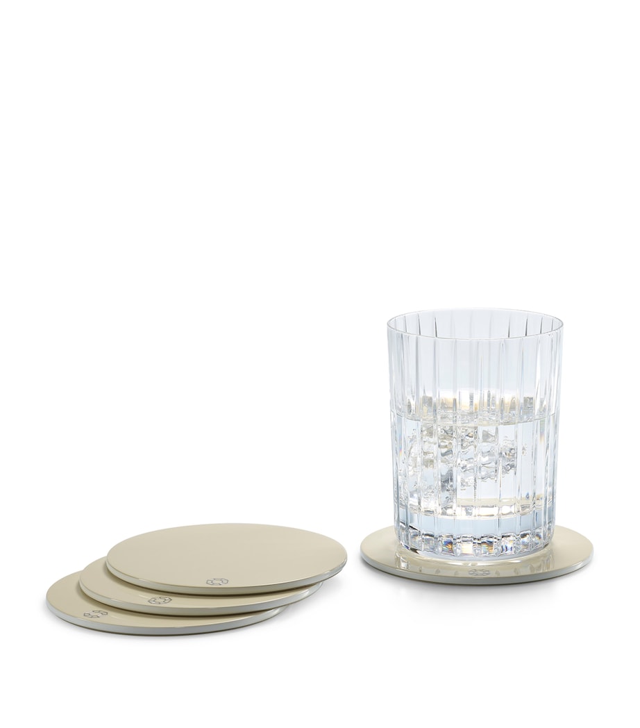 Set of 4 Octagone Coasters CLEAR Image 3