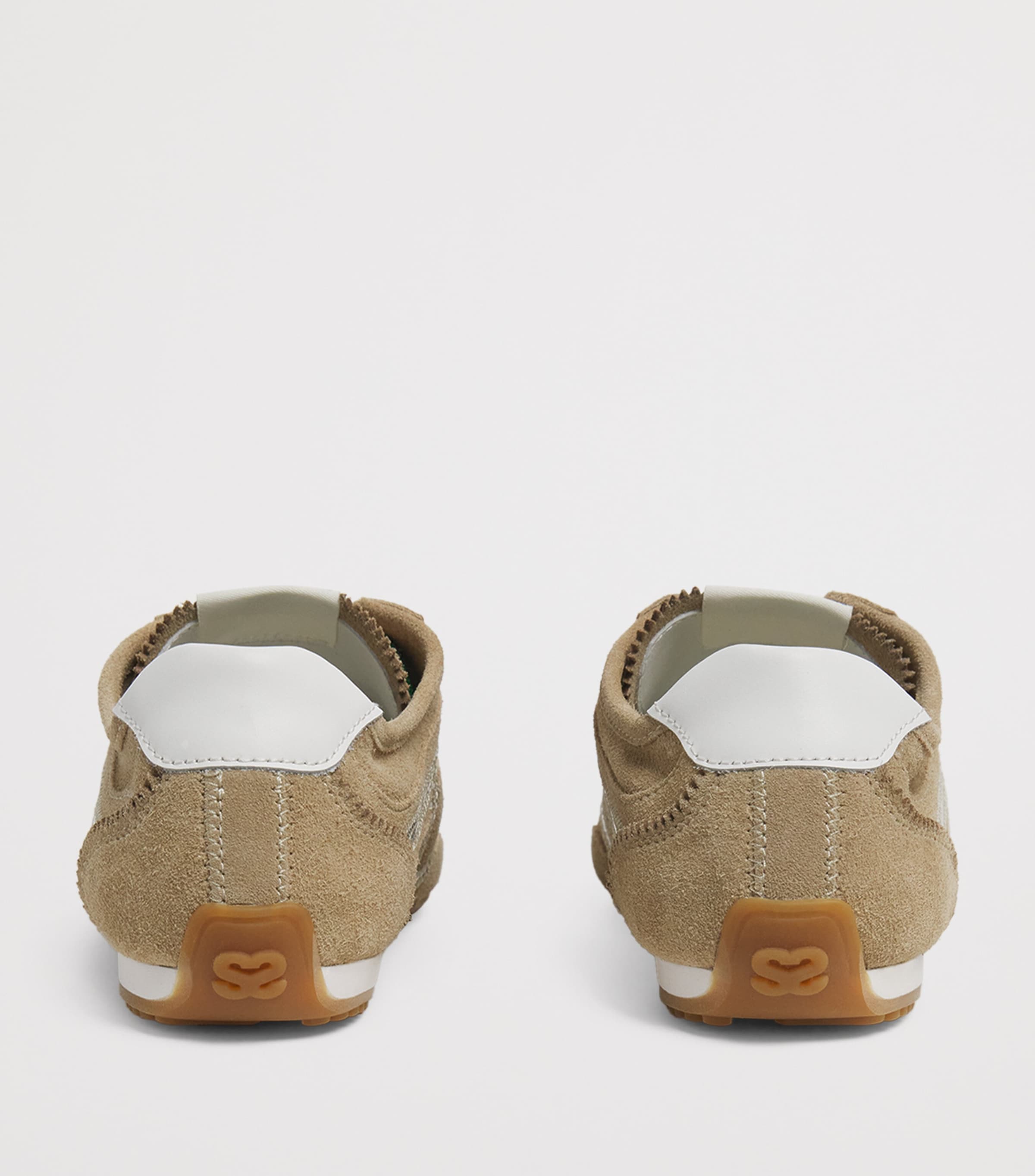 Sandro Paris Suede Light Wave Sneakers Beige Image 5