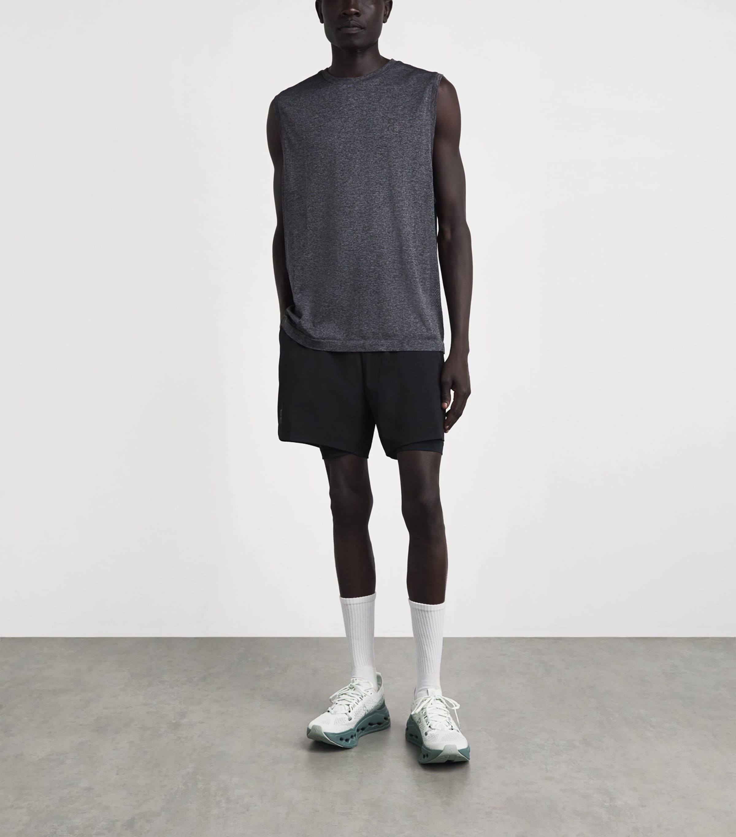 On Mens Cloudsurfer Max Trainers Iceberg | Olive Image 2