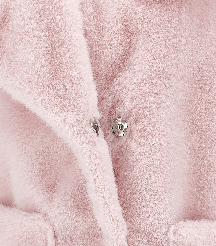 Faux Fur Teddy Coat (2-12 Years) ROSA FAIRYTALE Image 3