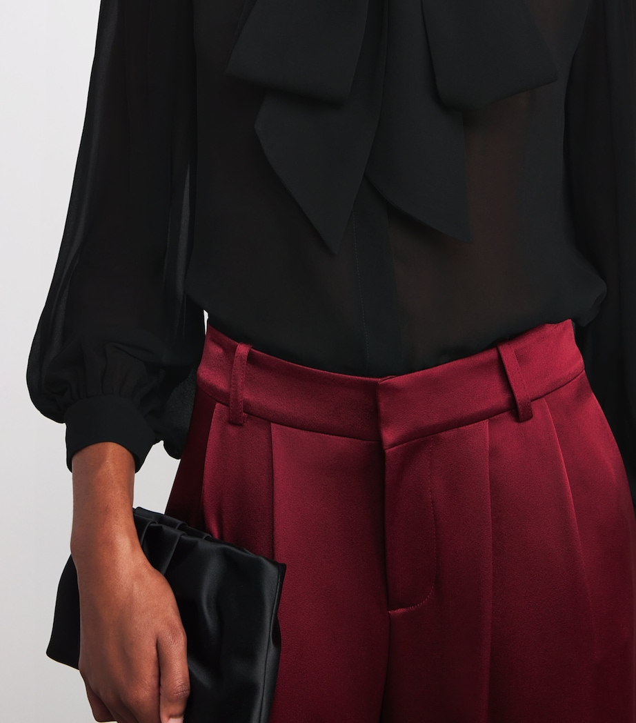 Semi-Sheer Brentley Blouse A001 BLACK Image 6