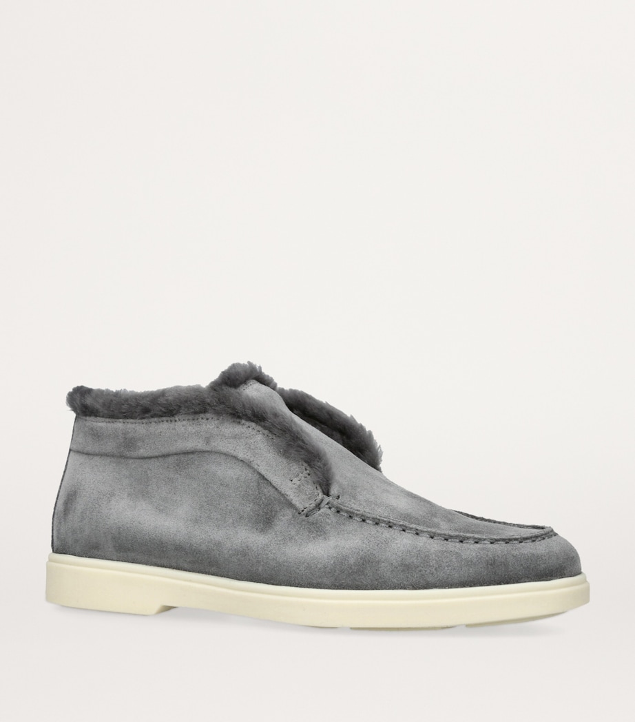 Suede Fortune Ankle Boots GREY/LIGHT Image 3