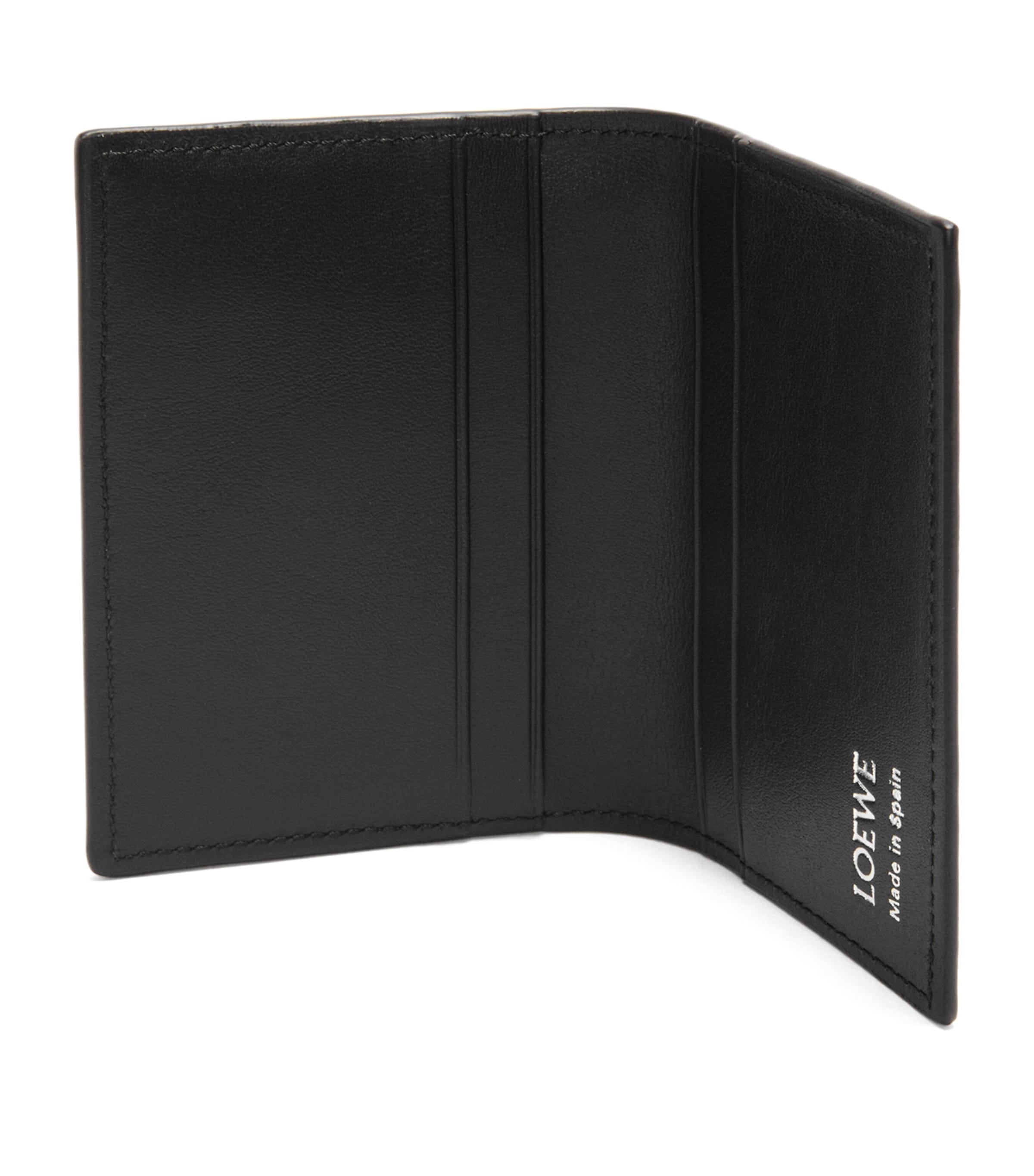 LOEWE Blue Leather Bi-Fold Card Holder | Harrods US