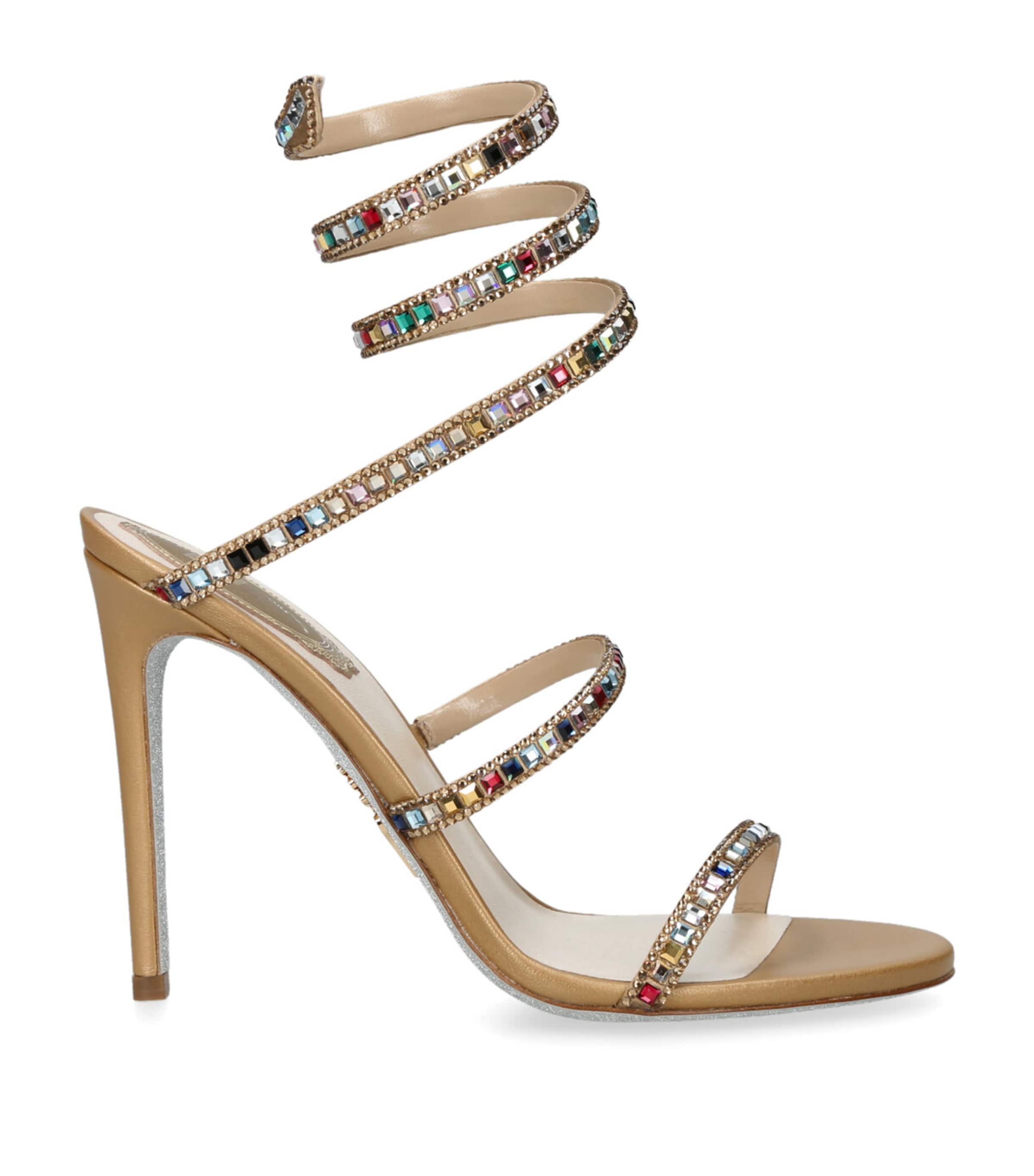 René Caovilla Gem-Embellished Cleo Sandals 105 | Women Shoes | Heels | Sandals | Designers | René Caovilla
