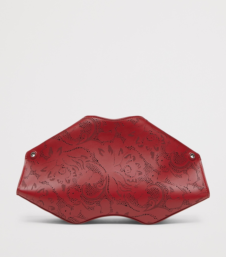 McQueen Leather Manta Clutch Bag Image 3