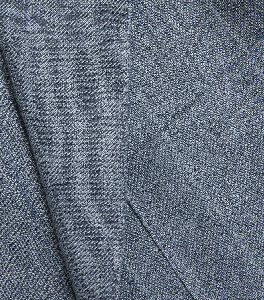 Linen-Wool-Silk Soft Pocket Patch Jacket ZUCCHERO Image 5