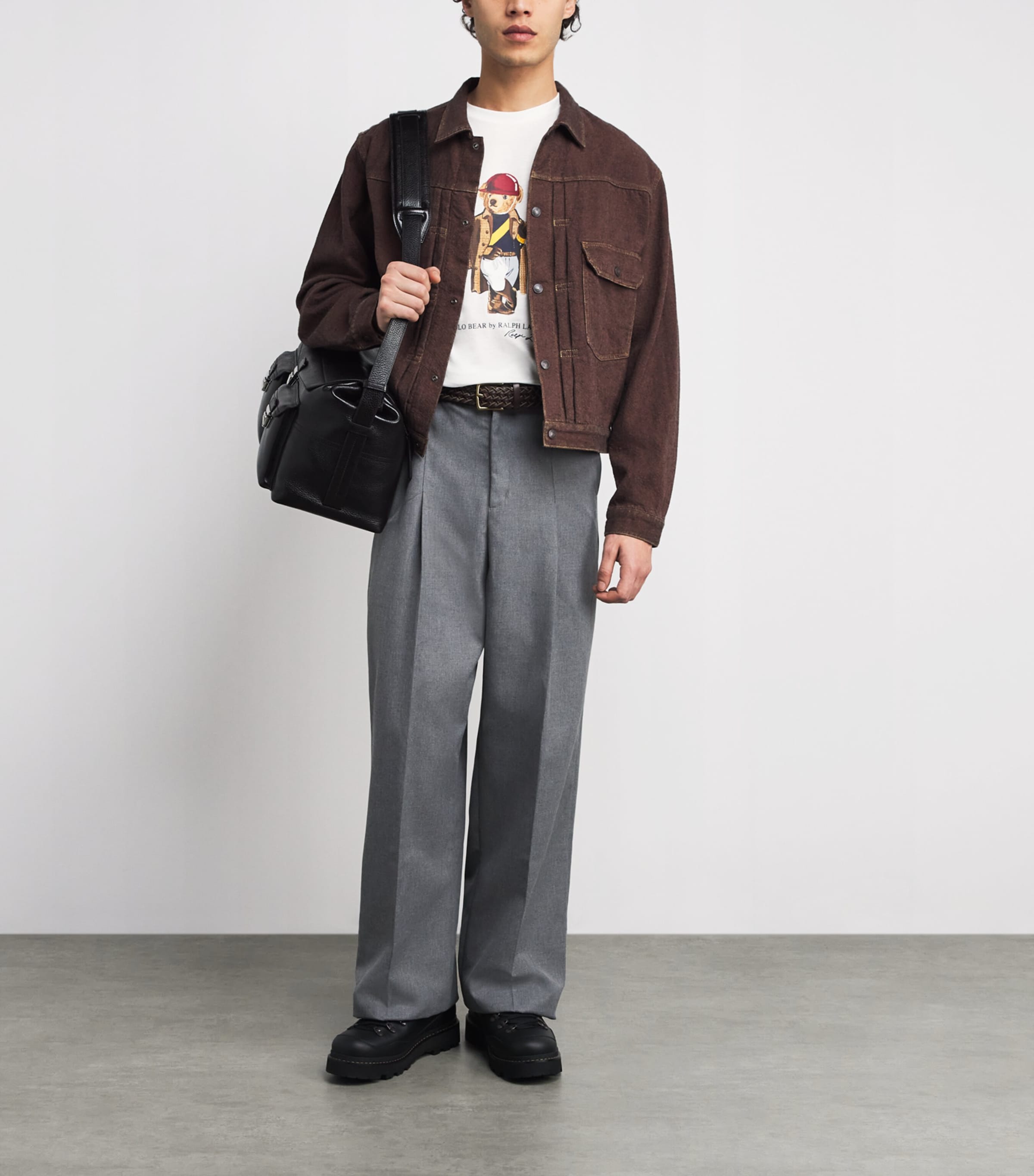 Cotton Polo Bear T-shirt WHITE-SOCIETY BEAR Image 2