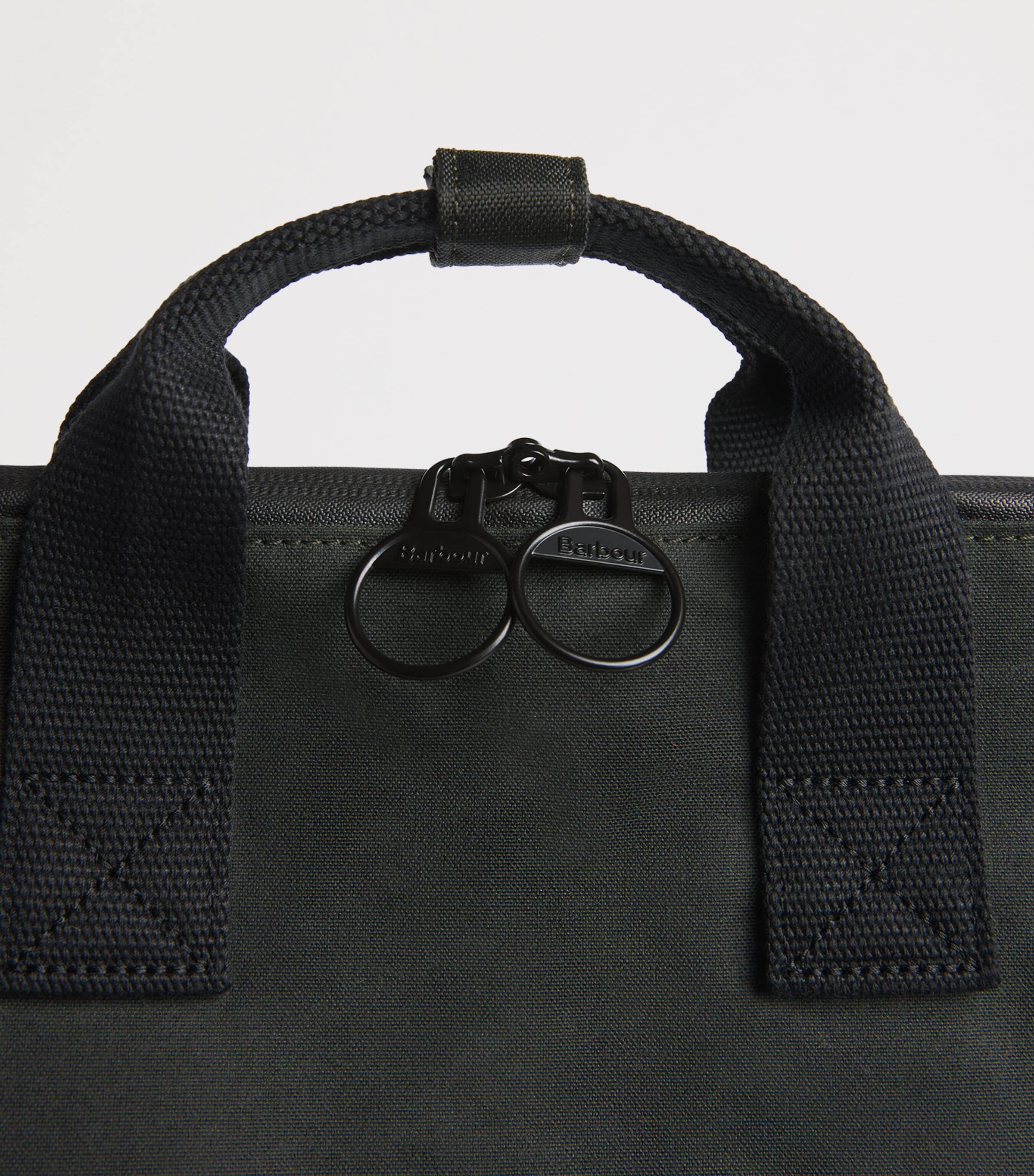 Barbour Waxed Cotton Field Backpack Sage/classic Image 6