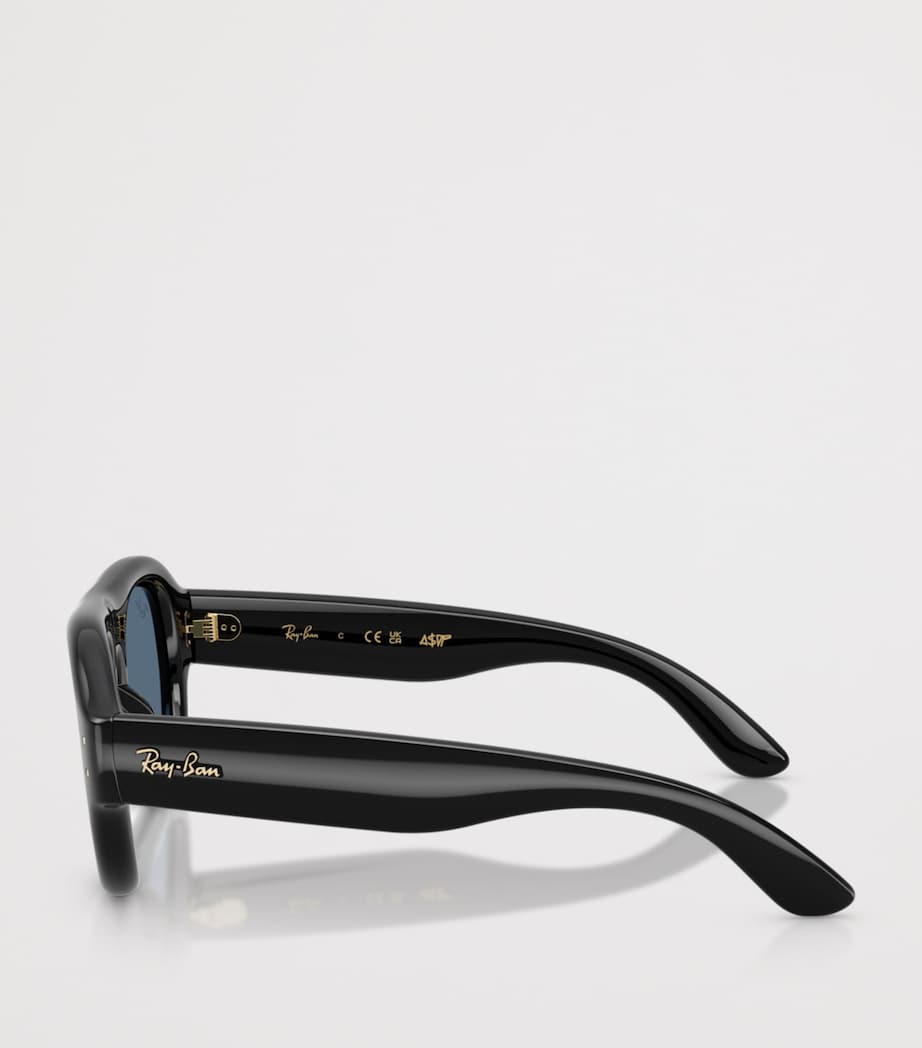 Ray-Ban Aviator Puffer Sunglasses Black Image 3