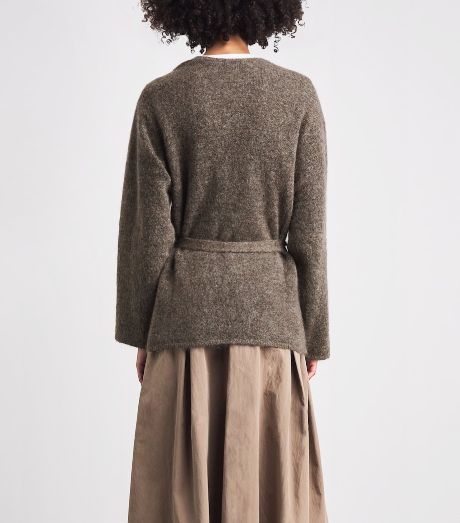 Stylein Womens Brushed Mohair-Blend Neriselle Cardigan Brown Image 5