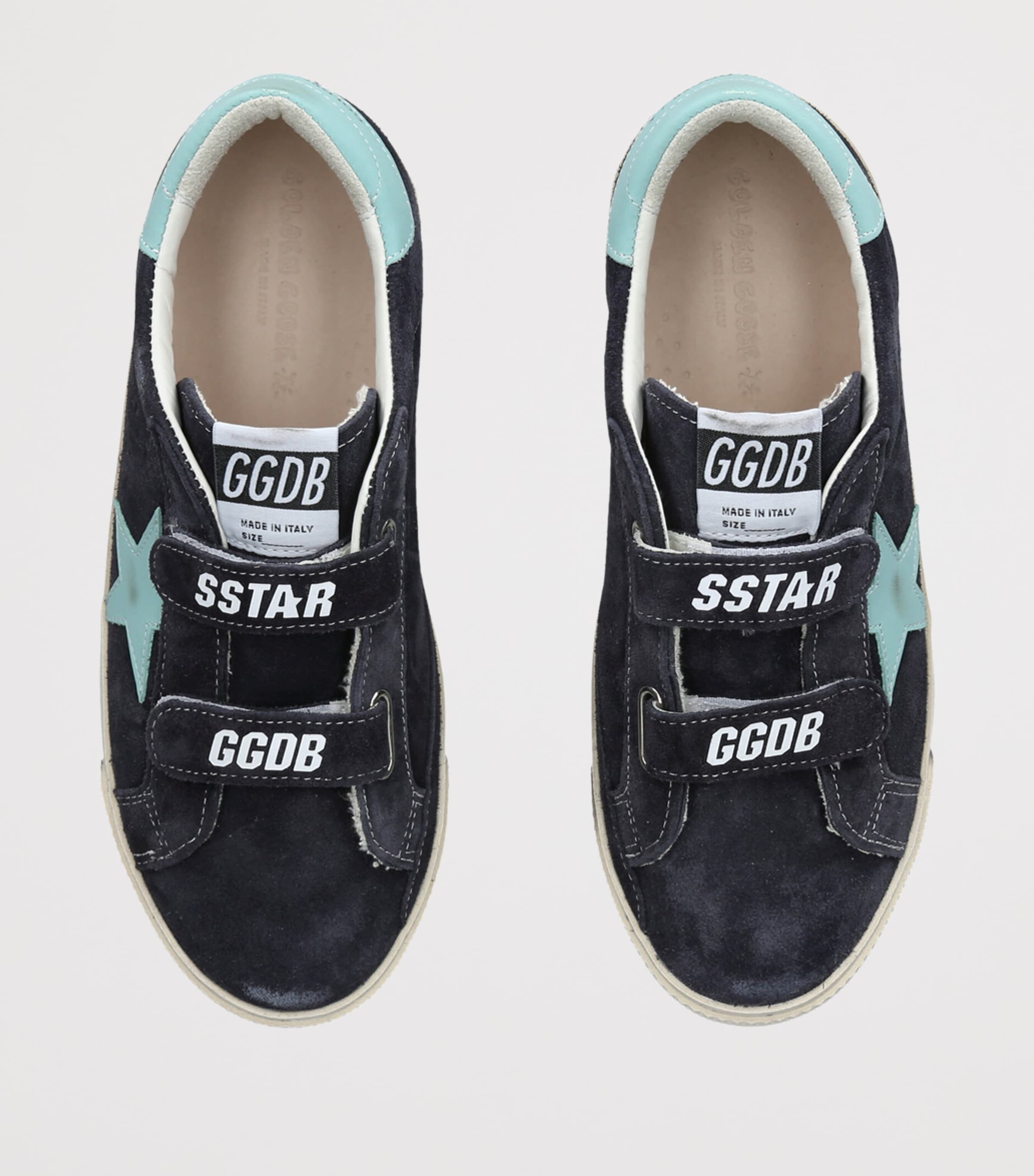 Golden Goose Suede Old School Sneakers Navy Image 3