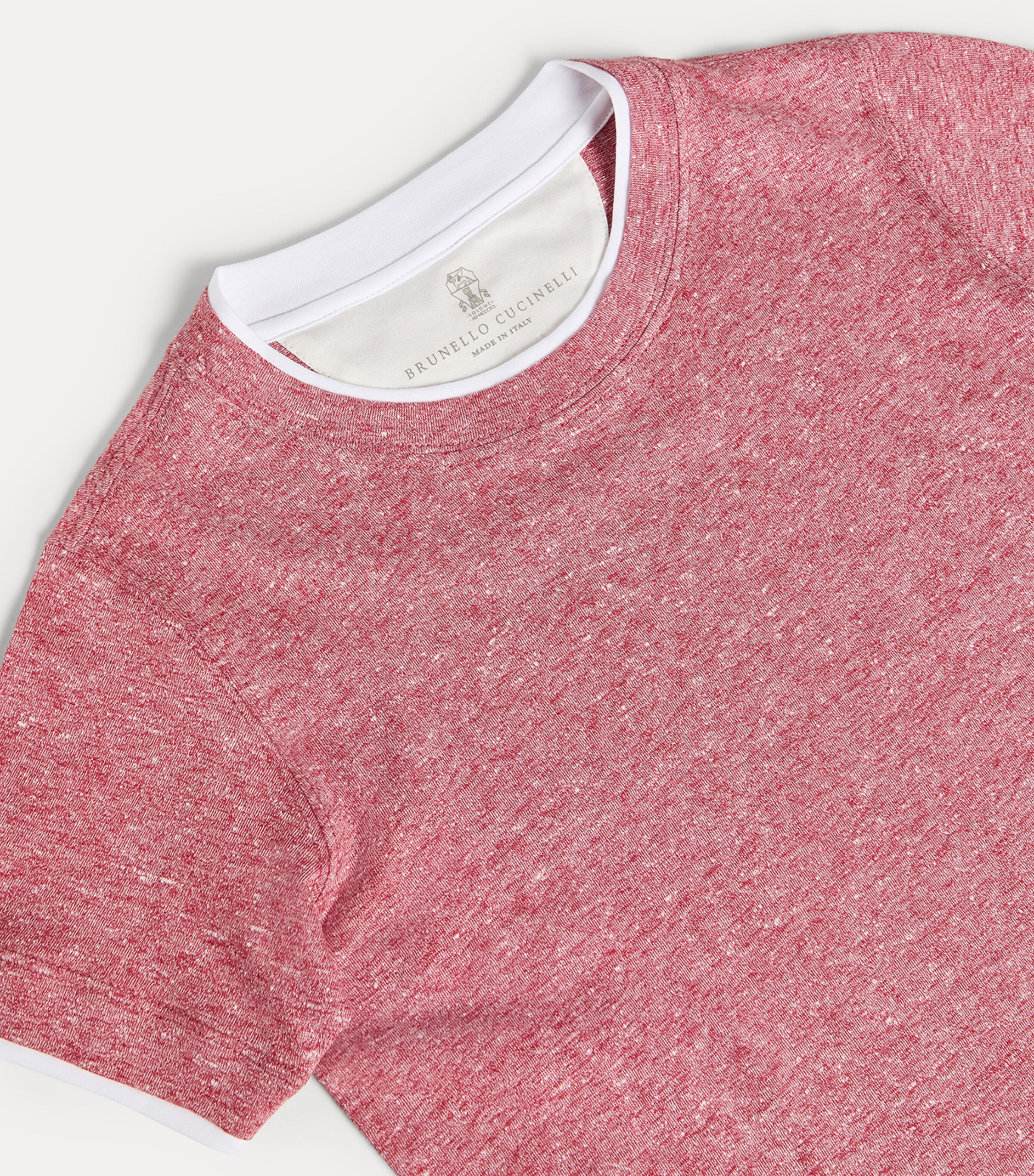 Brunello Cucinelli Kids Linen-Cotton Jersey Layered T-Shirt (4-6 Years) Image 3